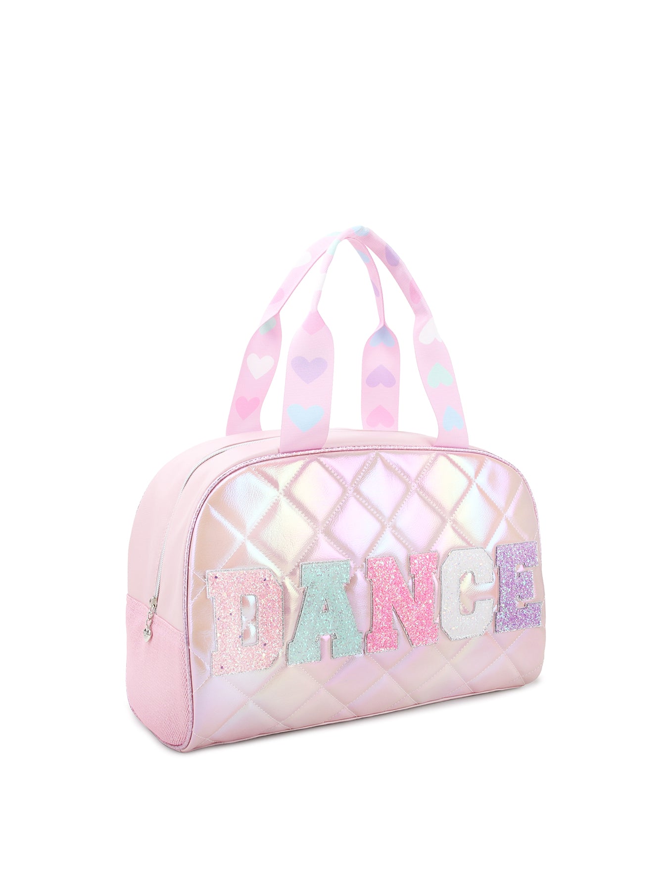 Dance Quilted Glitter Duffle Bag Red