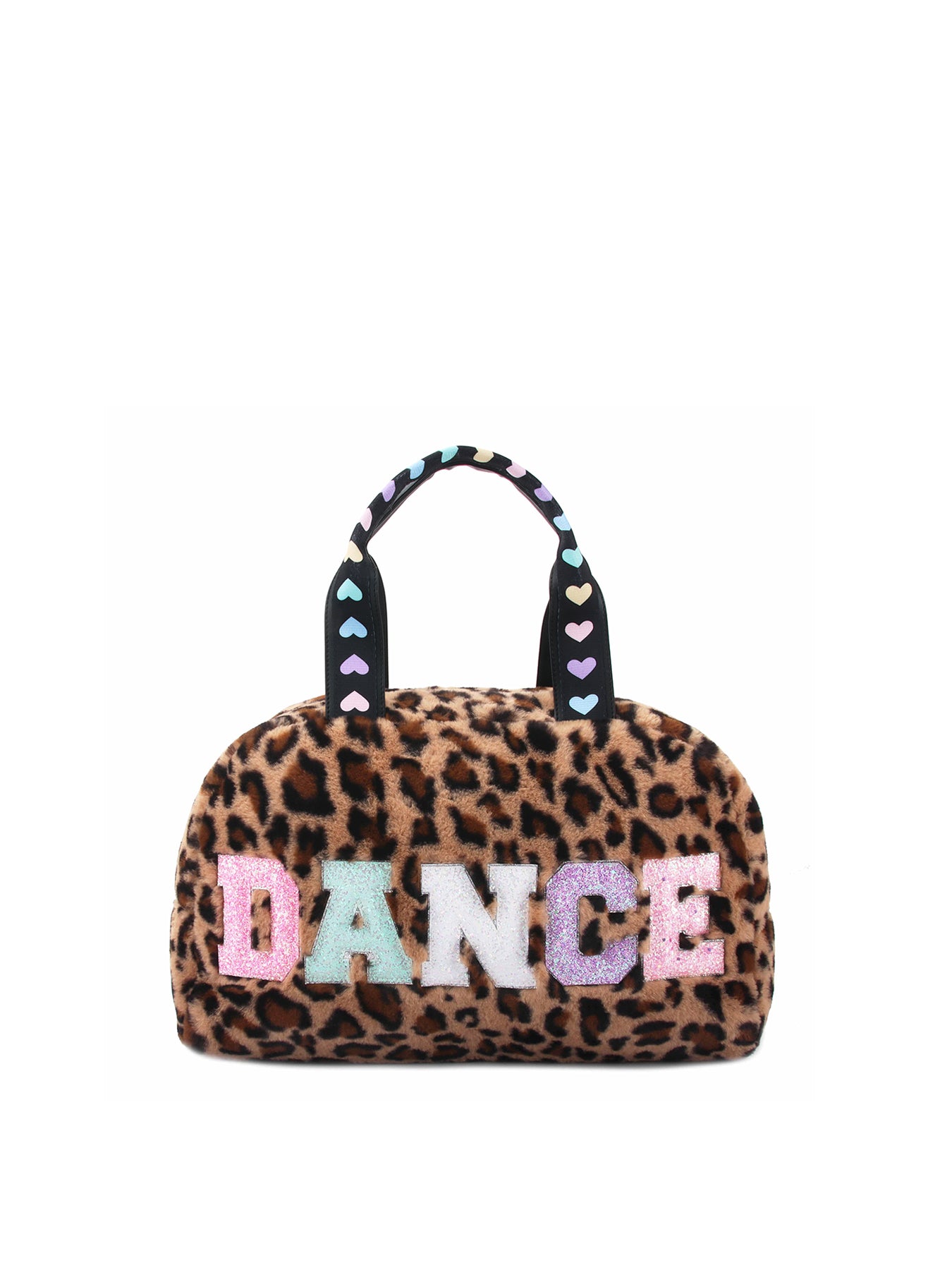 Leopard Fur Dance Medium Duffle Brown