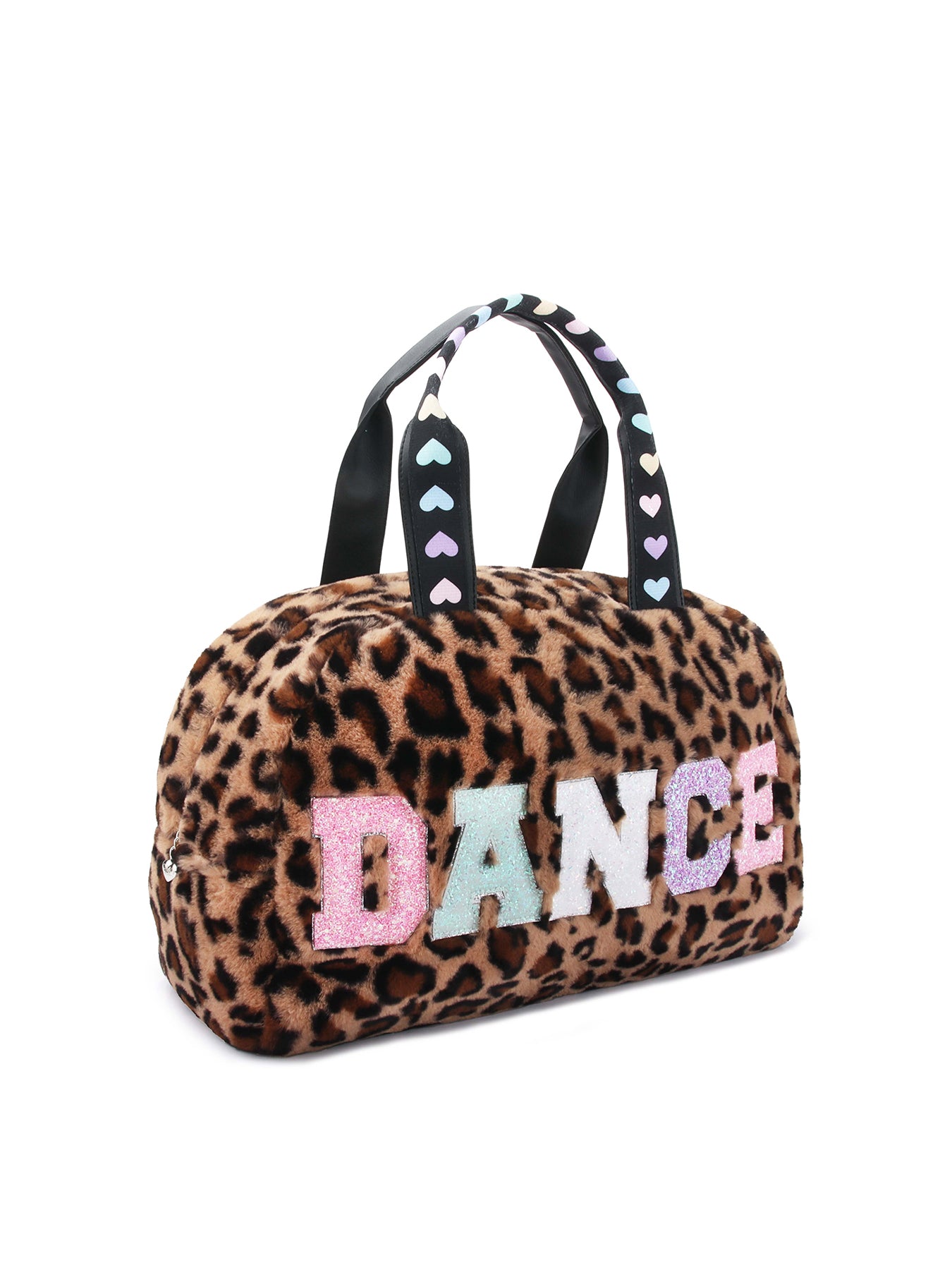 Leopard Fur Dance Medium Duffle Brown