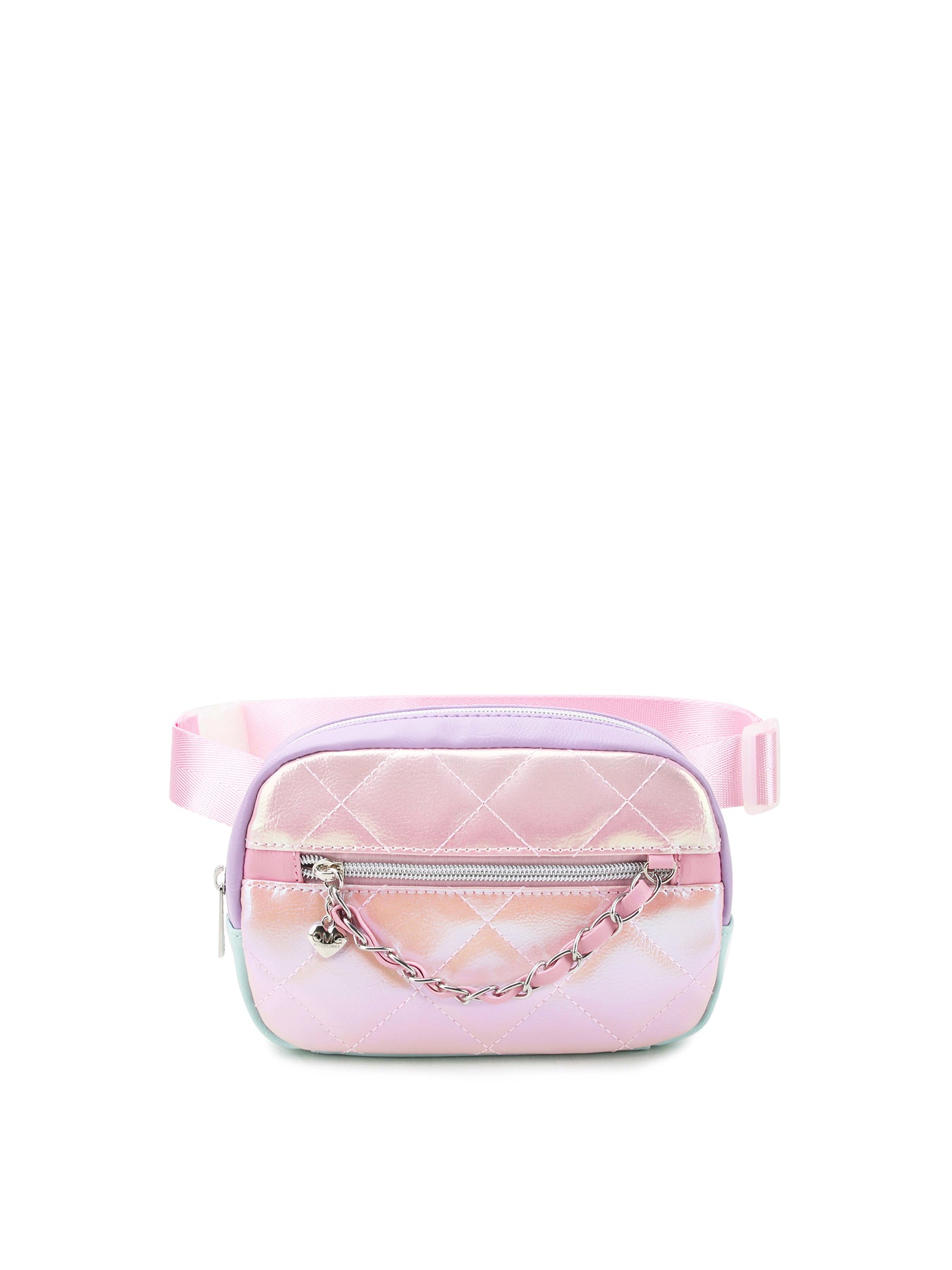 Quilted Chain Fanny Pack Holographic