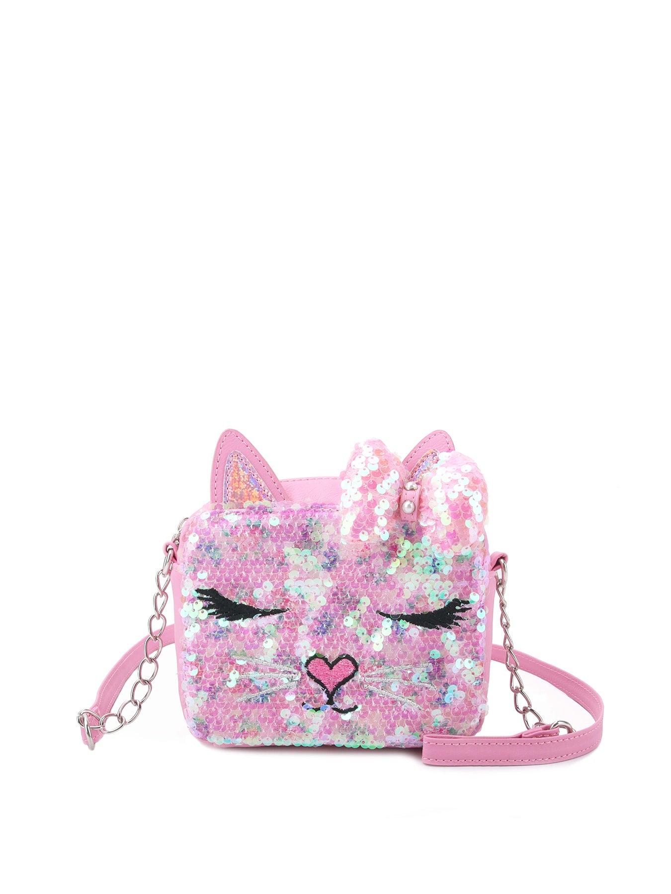 Bella Sequin Crossbody Pink