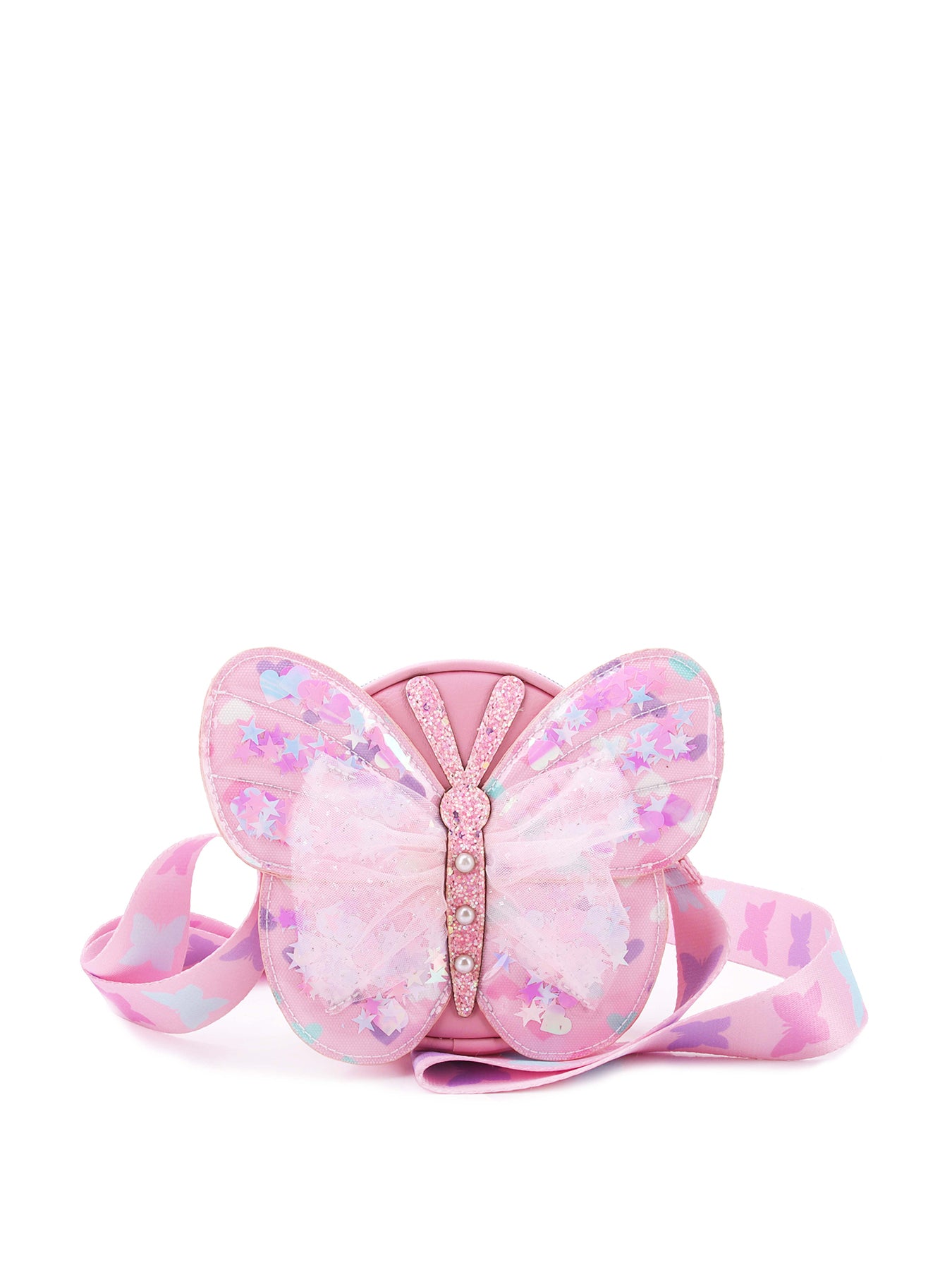 Butterfly Confetti Crossbody Pink
