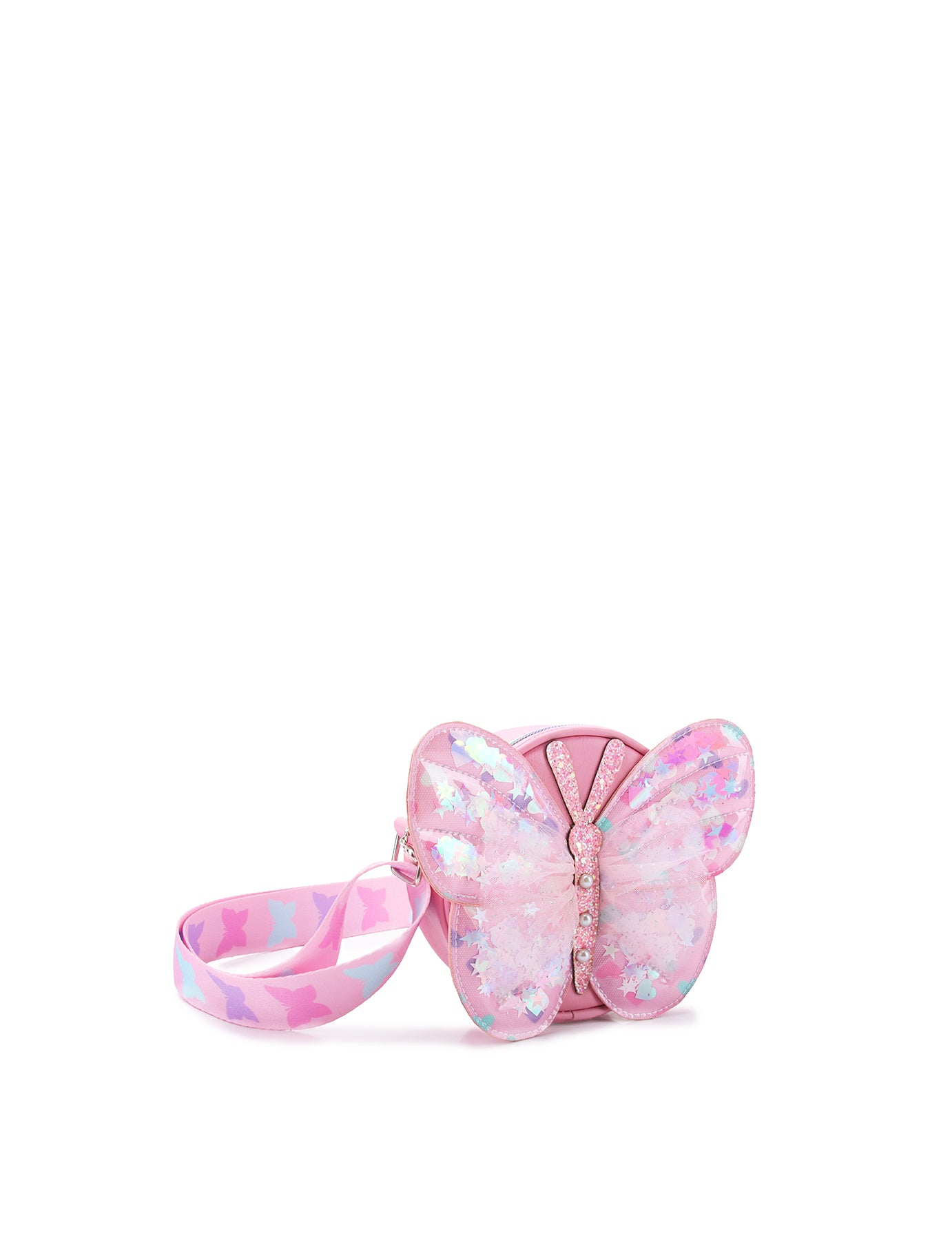 Butterfly Confetti Crossbody Pink