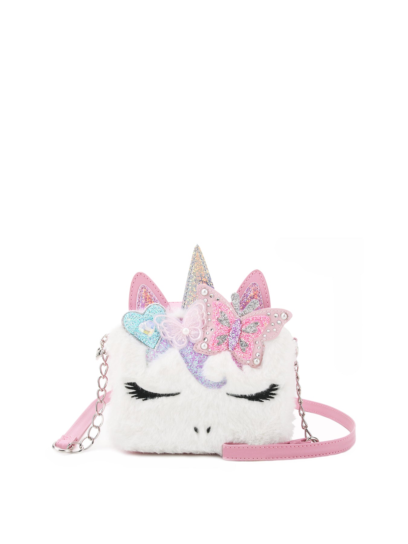 Gwen Faux Fur Crossbody Pink