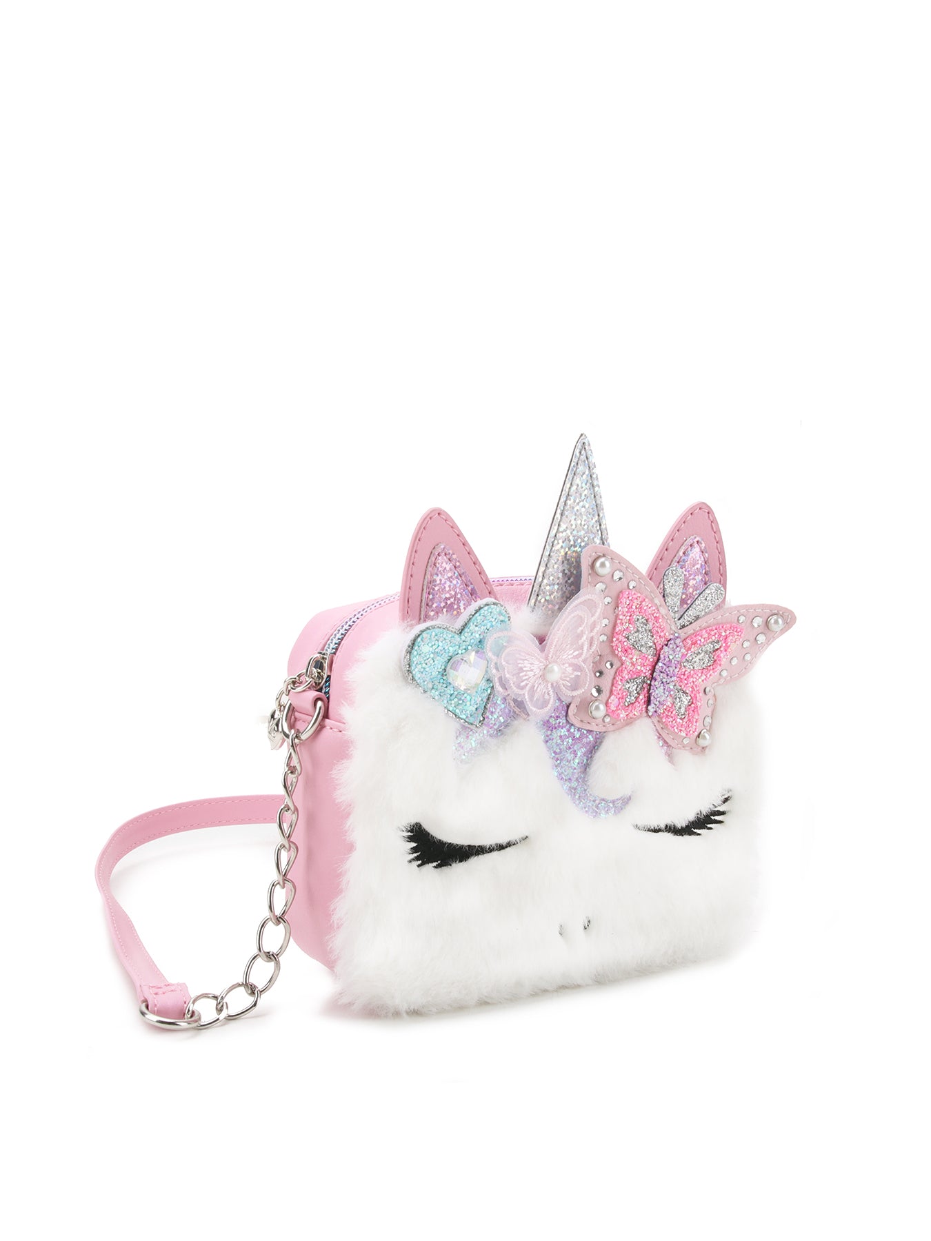 Gwen Faux Fur Crossbody Pink