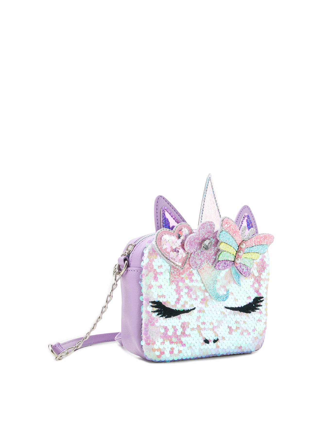 Gwen Sequin Crossbody Orchid