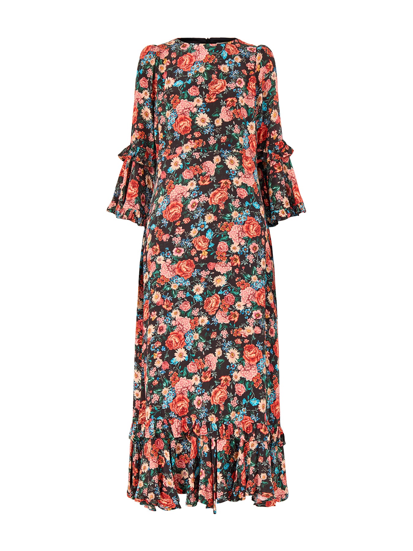 Claudia Dutch Print Maxi Blue