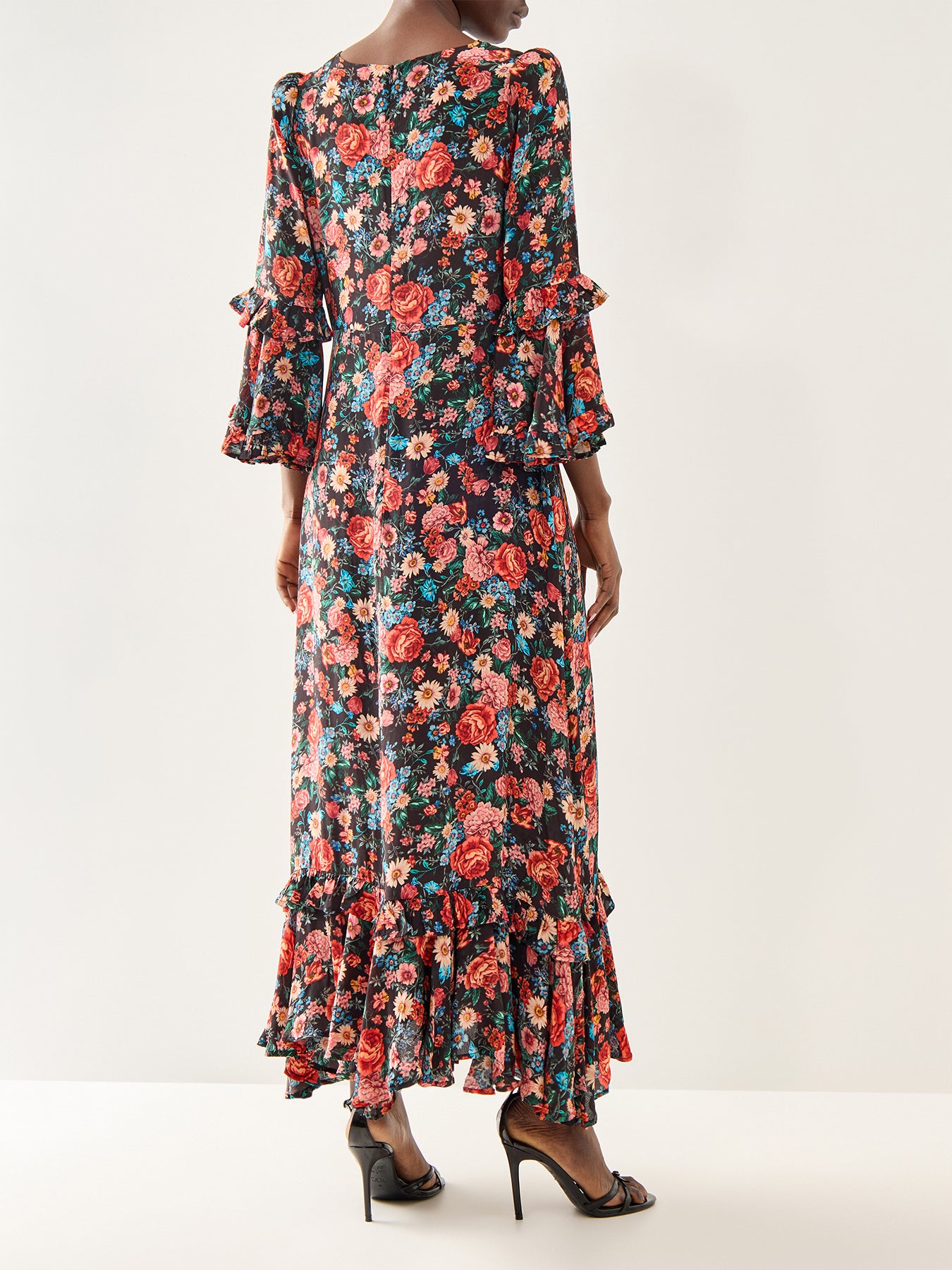 Claudia Dutch Print Maxi Blue