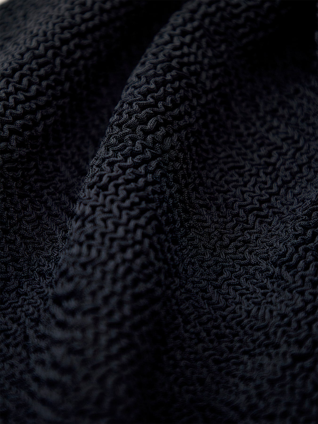 Ribbed Mini Skirt Black