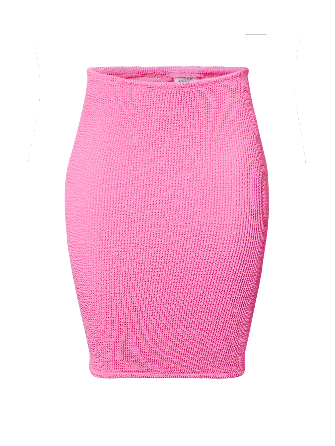Ribbed Mini Skirt Pink