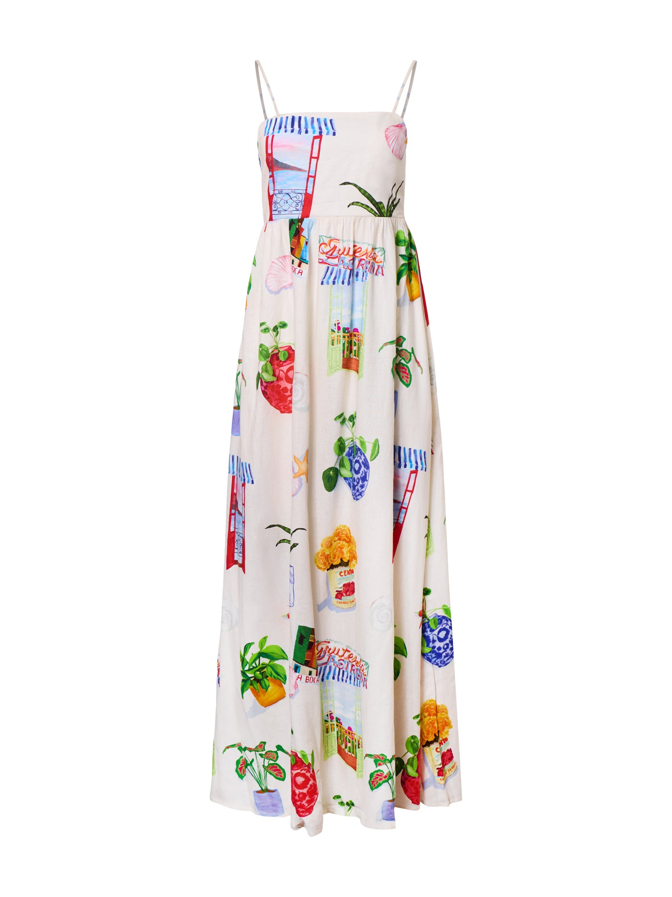 La Boca Tiered Maxi Dress Multi