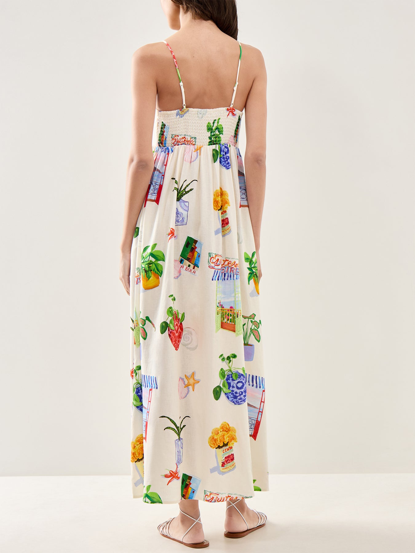 La Boca Tiered Maxi Dress Multi