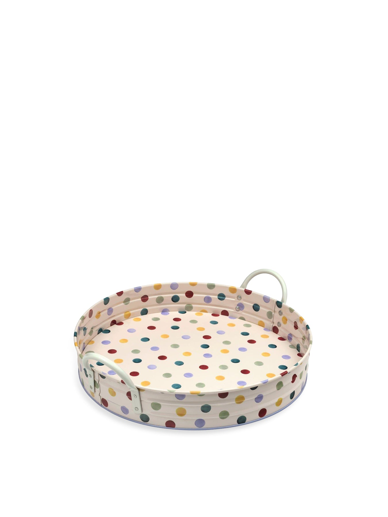 Polka Dot Large Handle Tray