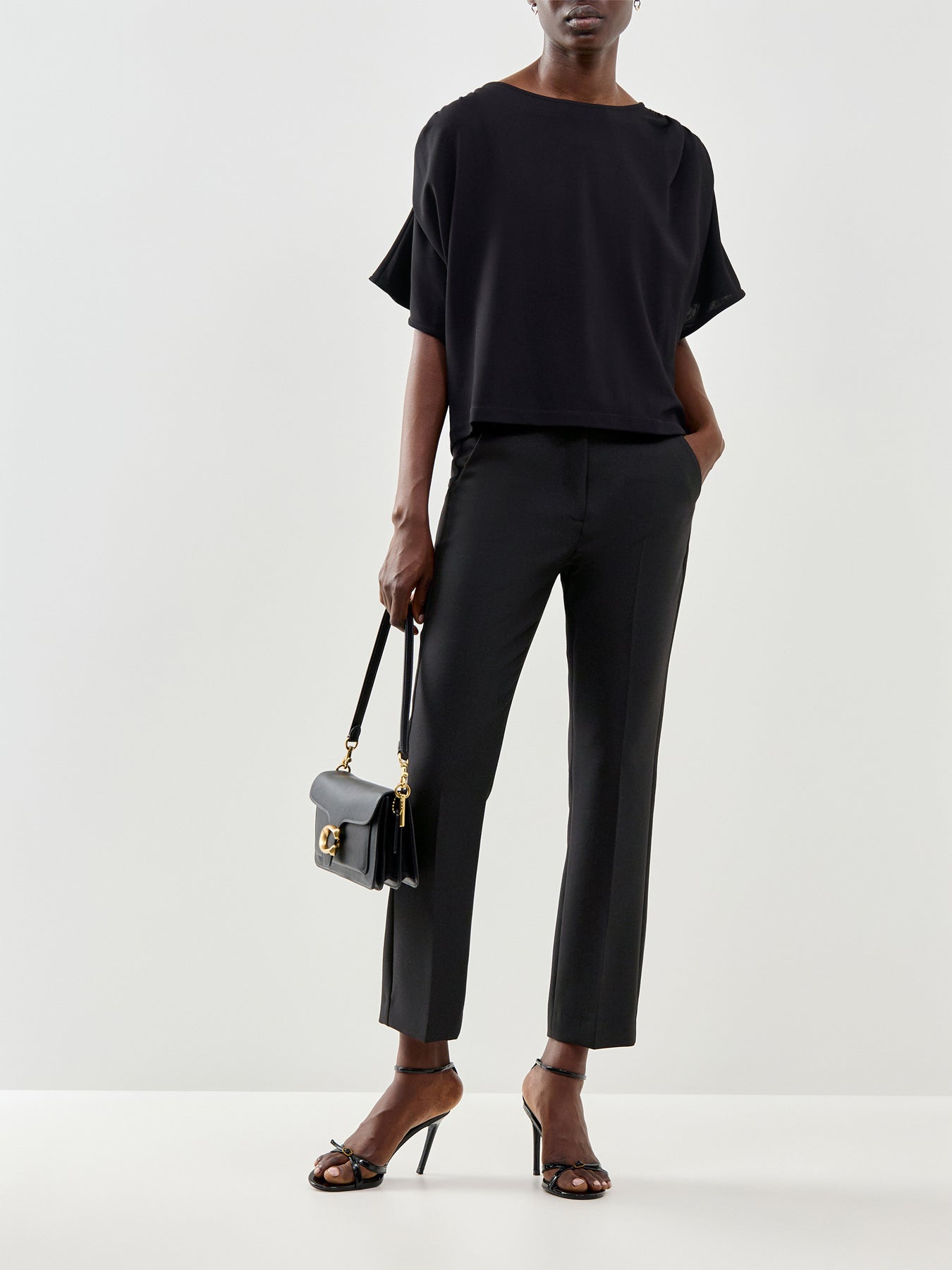 Rana Cropped Trouser Black