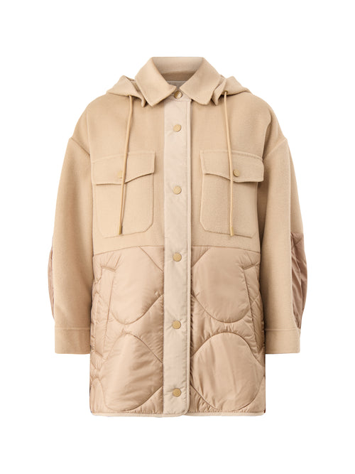 Ossola Oversized Quilted Jacket Brown