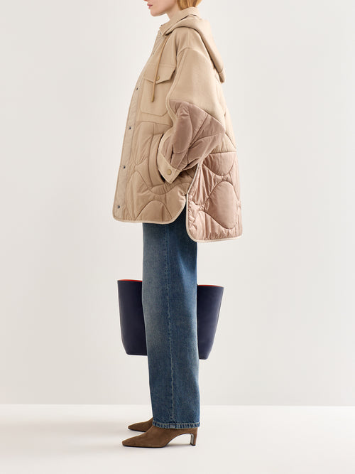 Ossola Oversized Quilted Jacket Brown