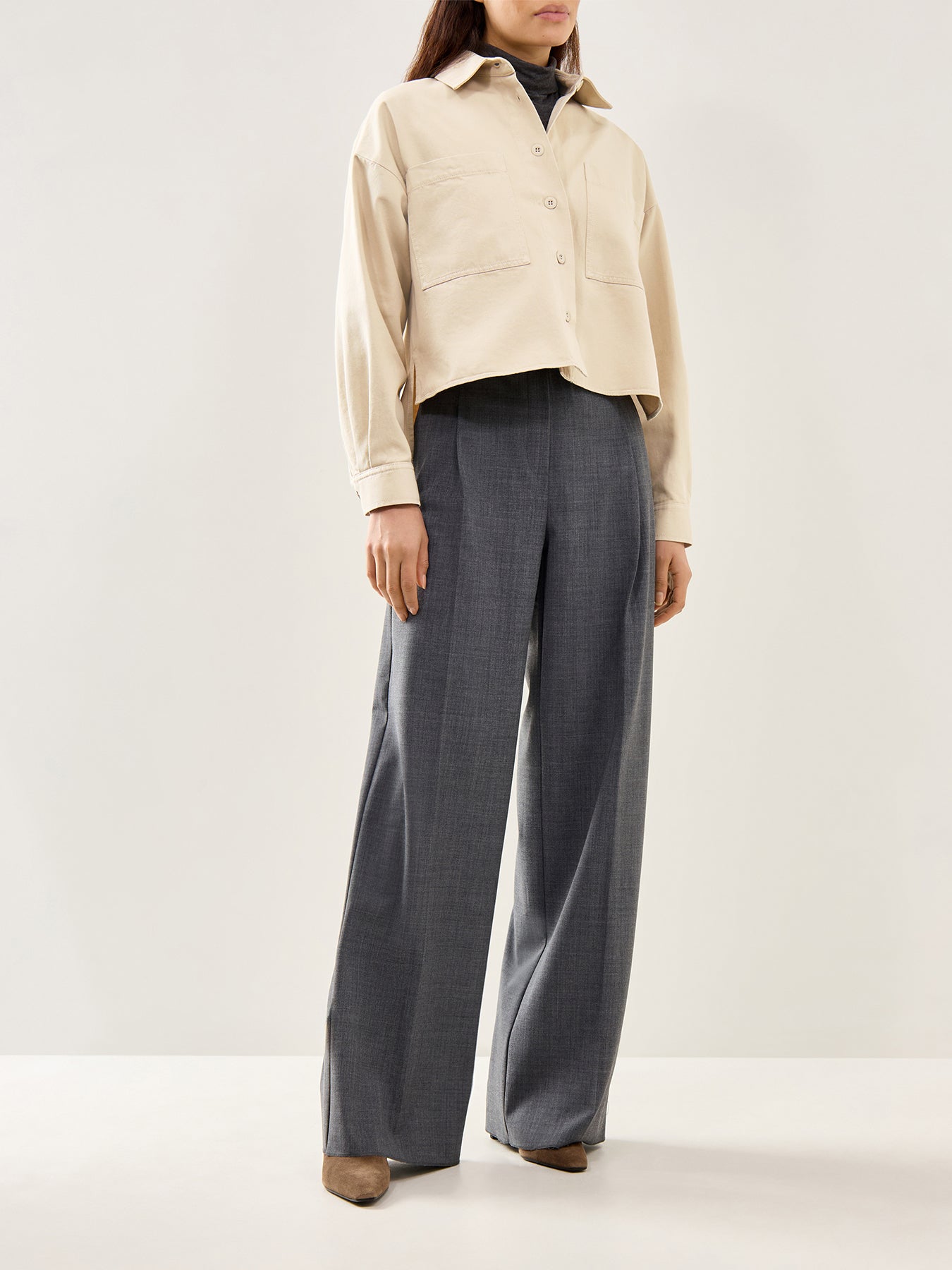 Radente Button Down Cotton Shirt Cream