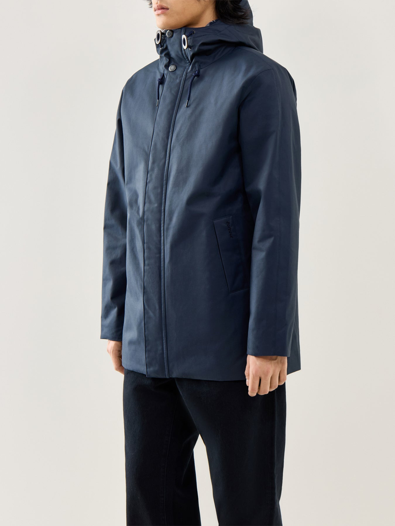 Modern Lorden Showerproof Mac Navy