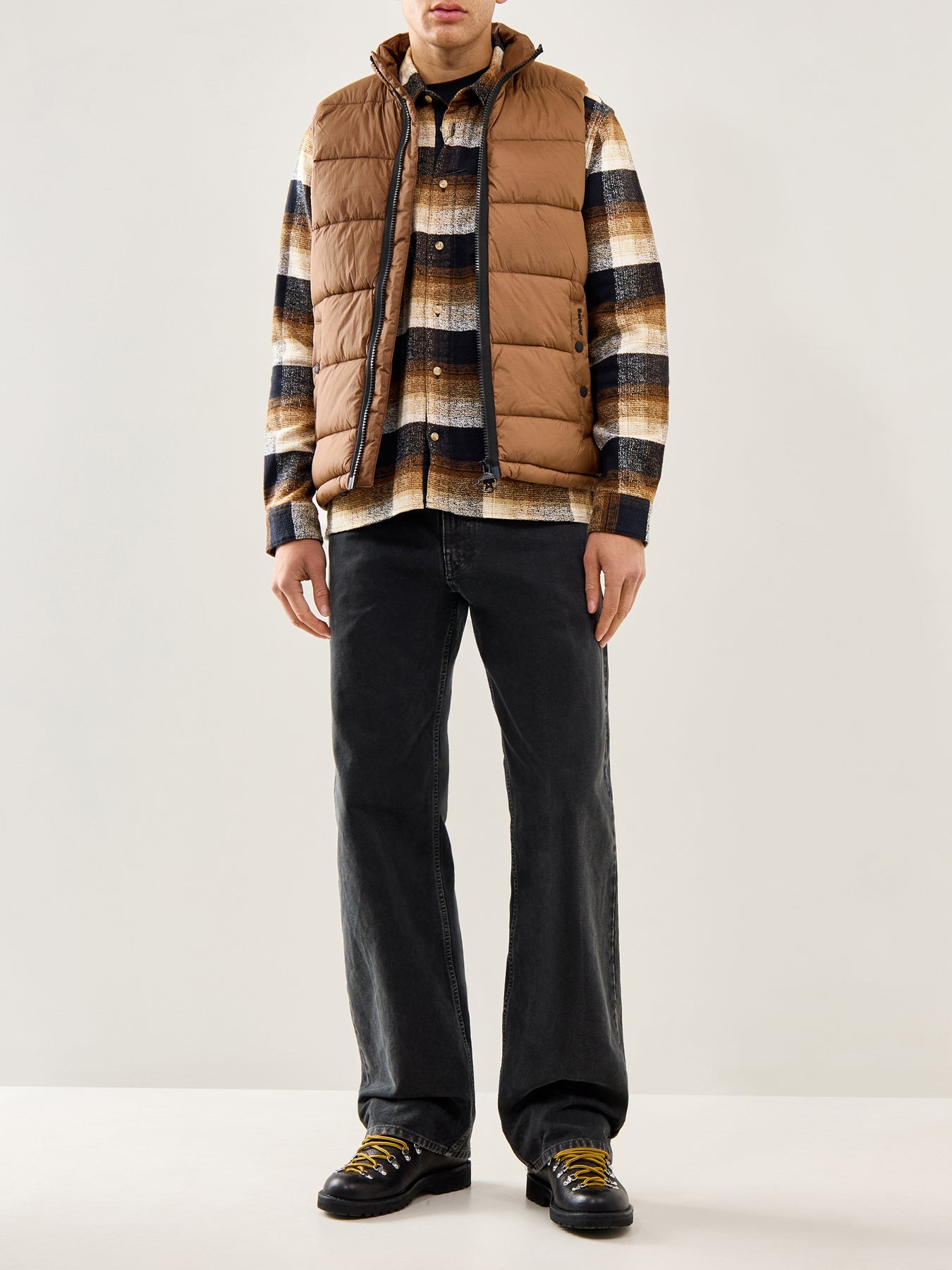 Offshore Quilted Gilet Brown