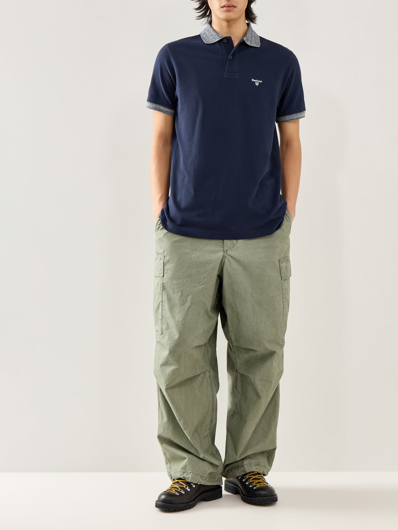Tailored Polo Shirt Navy
