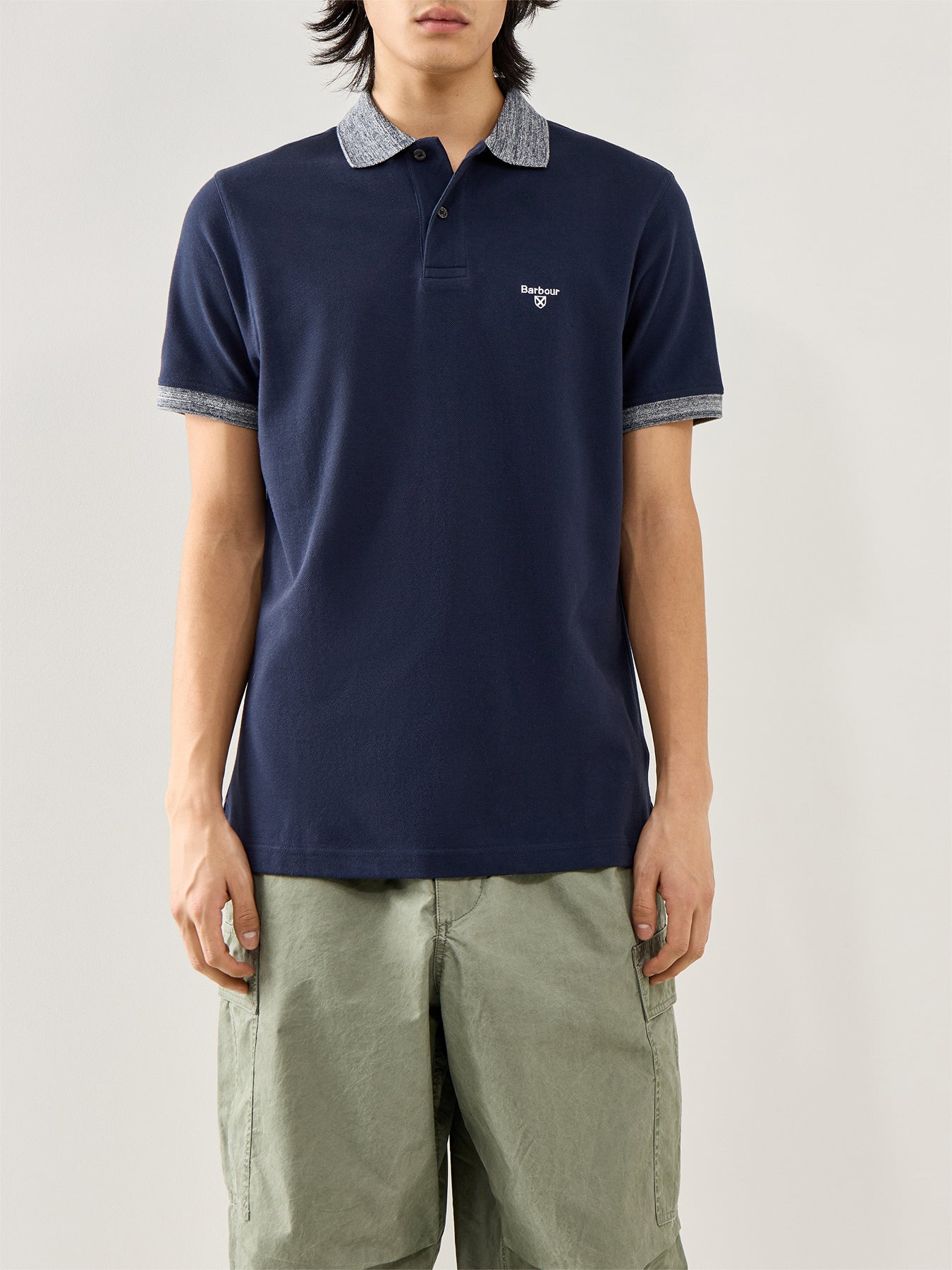 Tailored Polo Shirt Navy