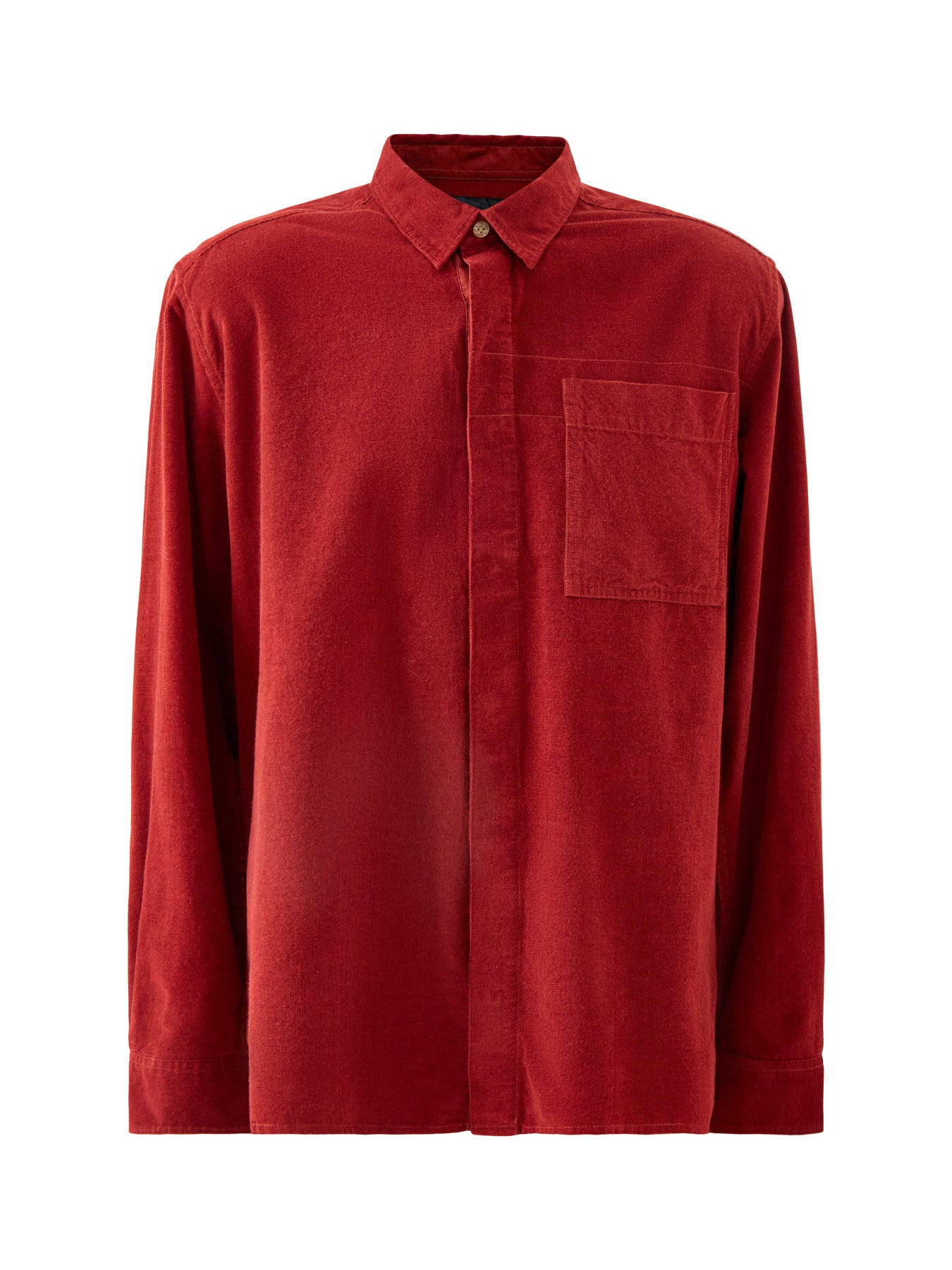 Haltcliff Cord Relaxed Shirt Red