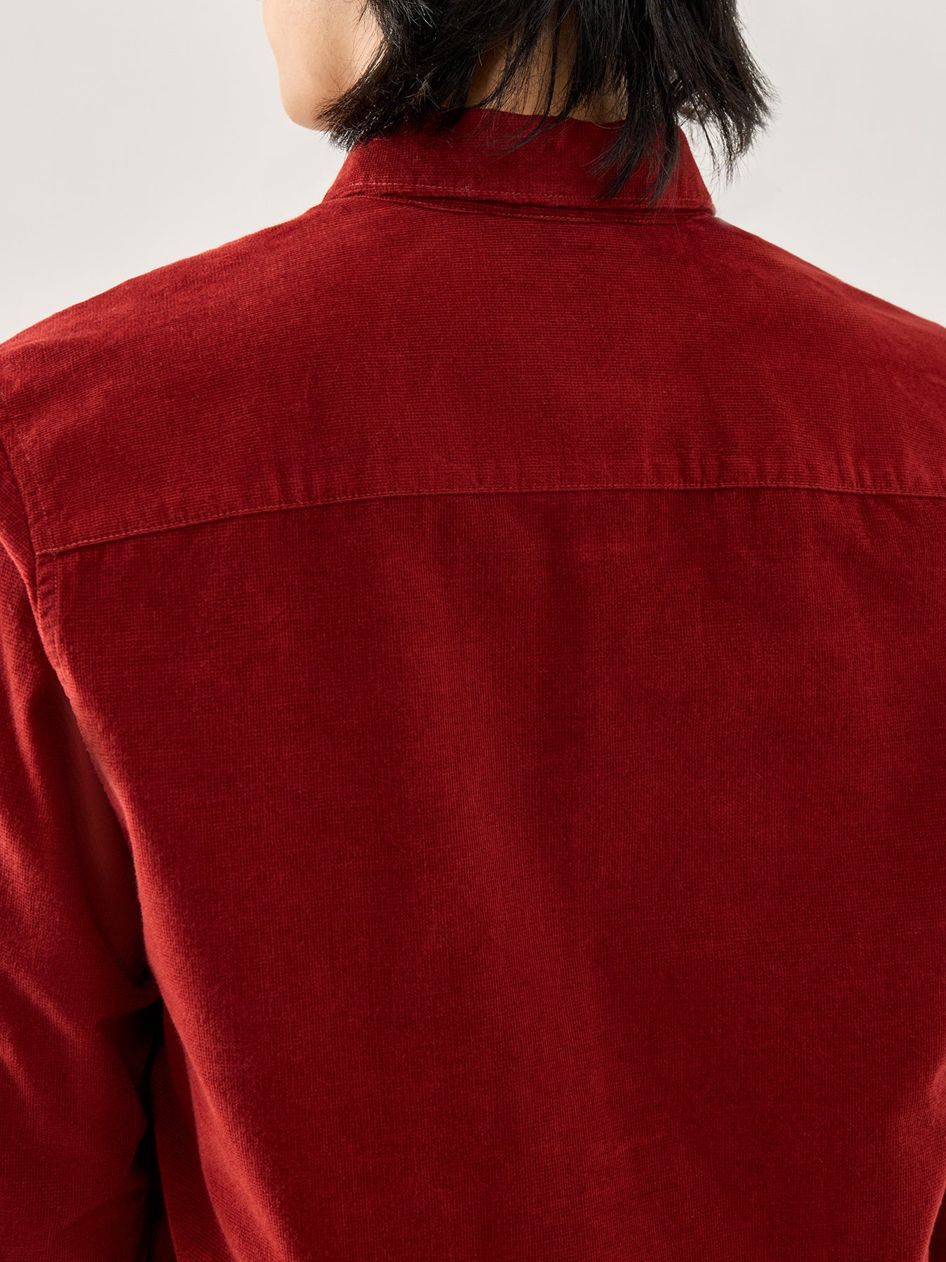 Haltcliff Cord Relaxed Shirt Red