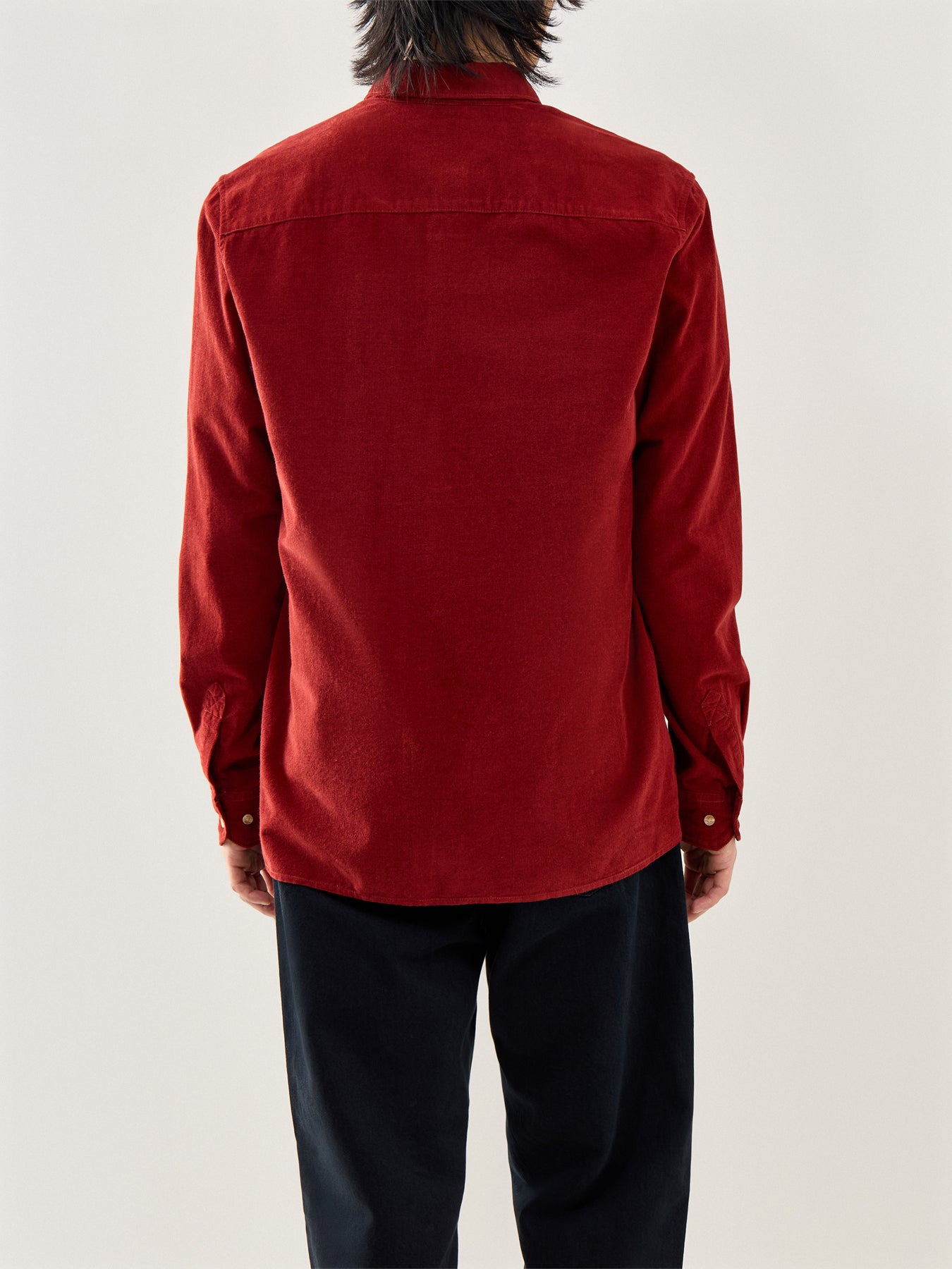 Haltcliff Cord Relaxed Shirt Red