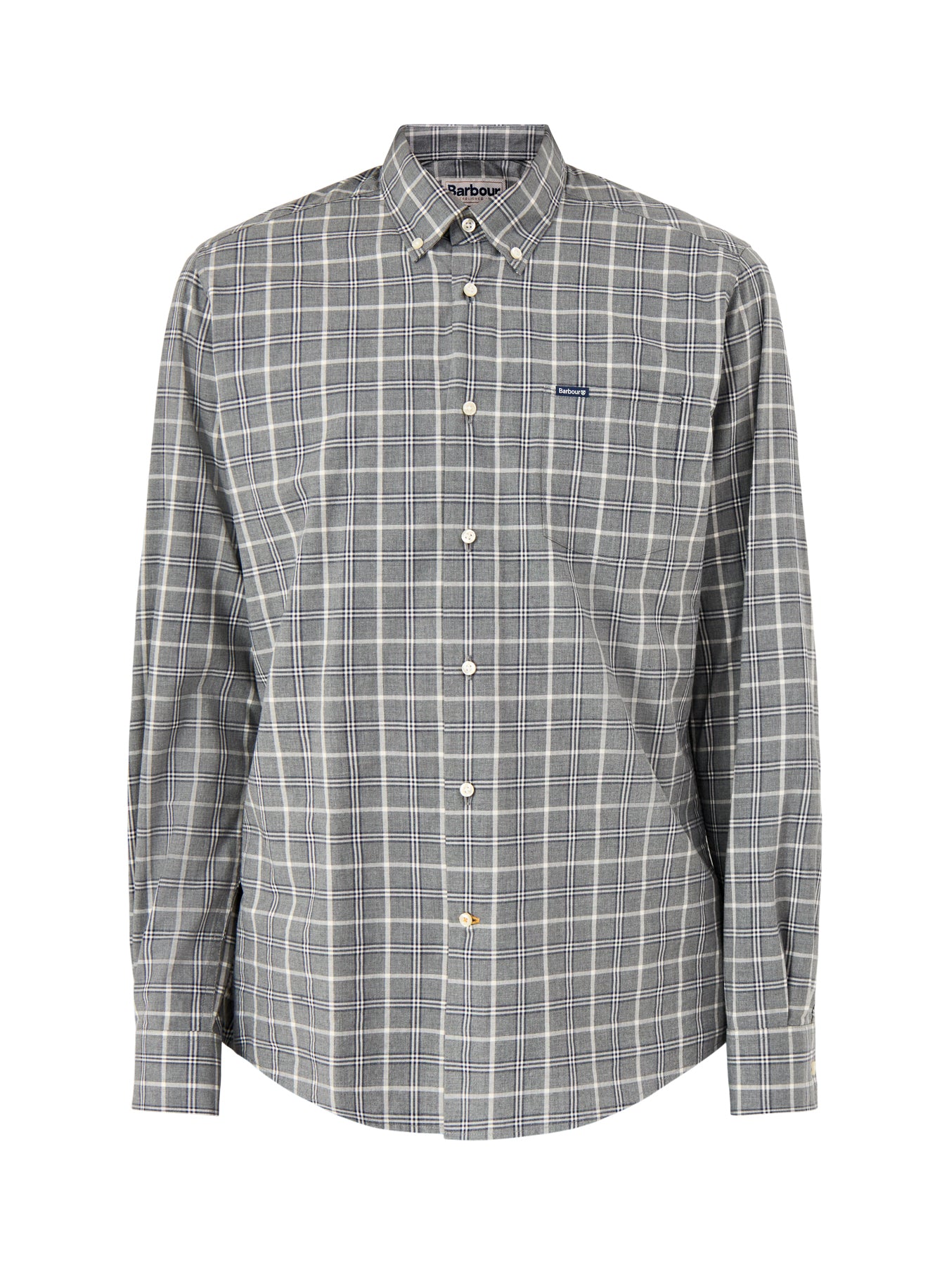 Bramham Checked Tailored Shirt Grey