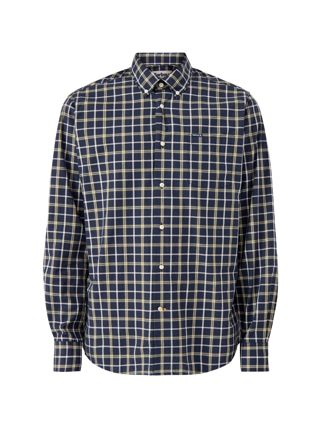 Bramham Checked Tailored Shirt Navy