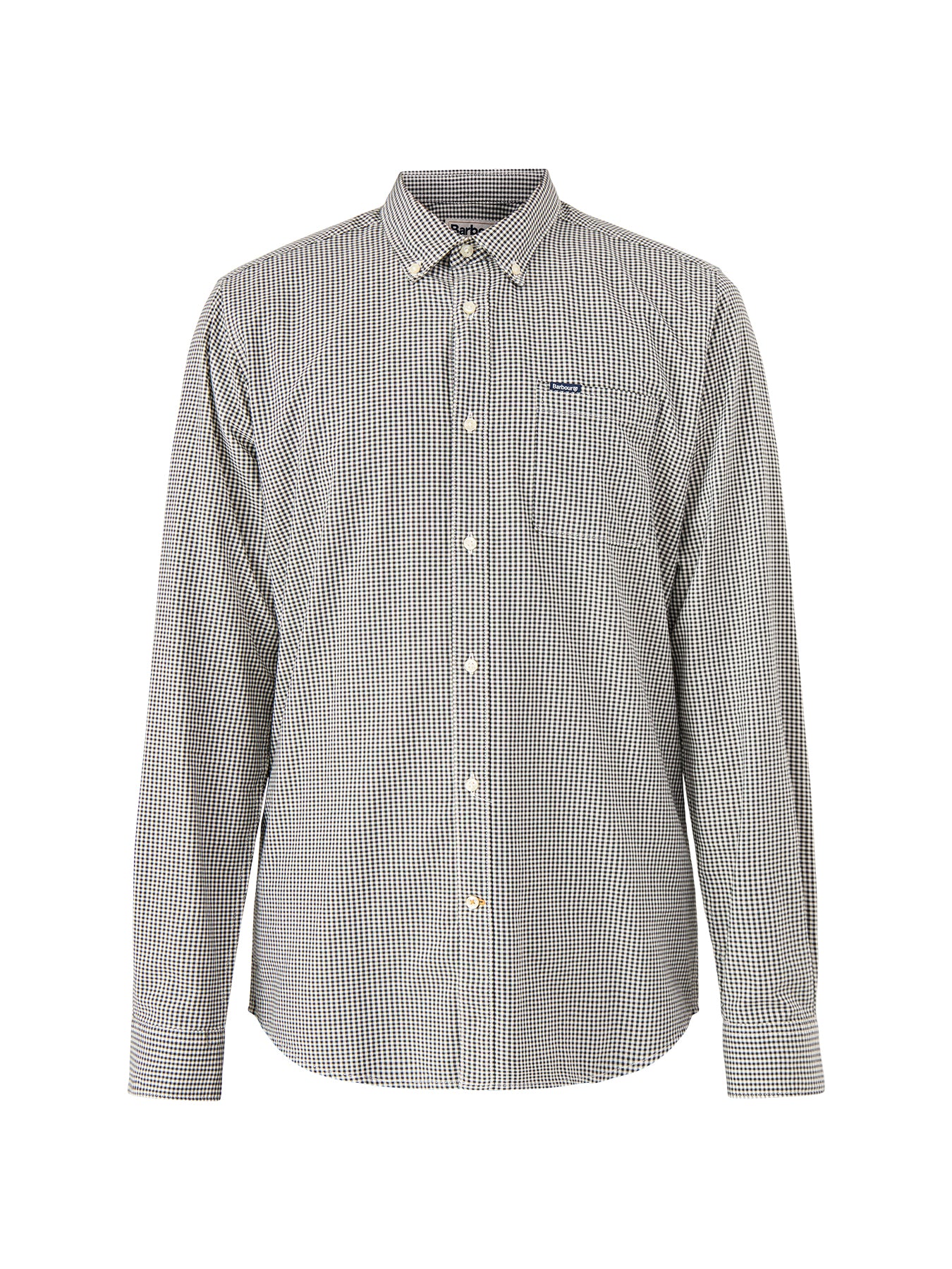 Halton Gingham Tailored Shirt Olive