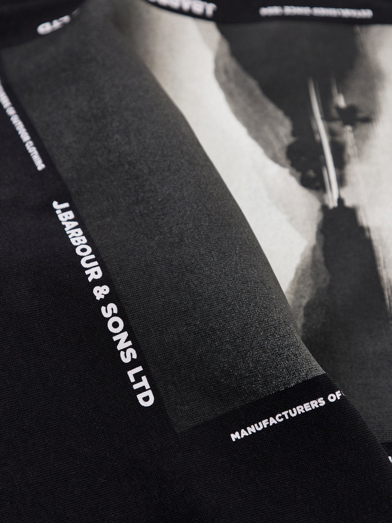 Parkend Photographic Cotton T-Shirt Black