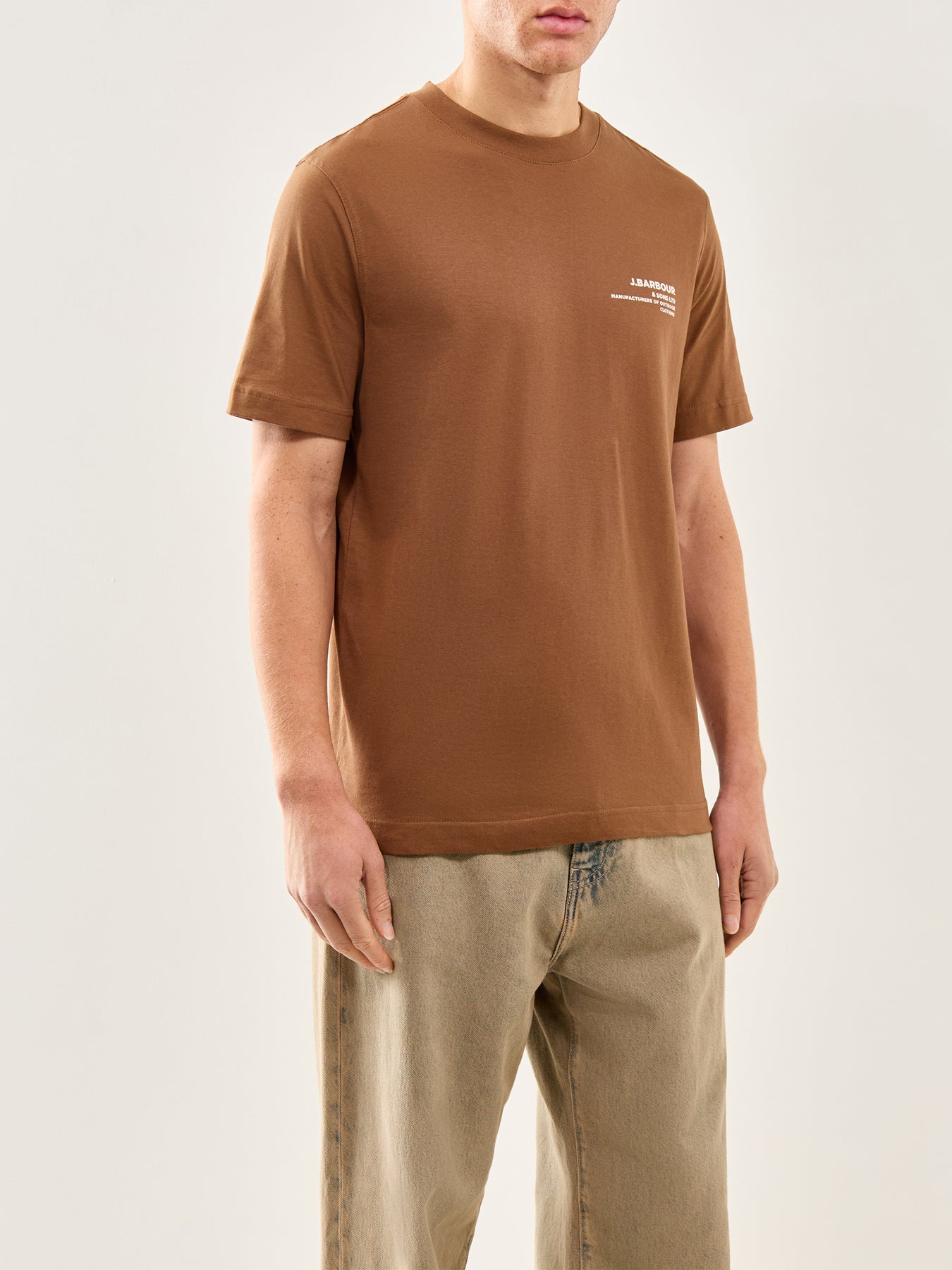 Parkend Photographic Cotton T-Shirt Brown