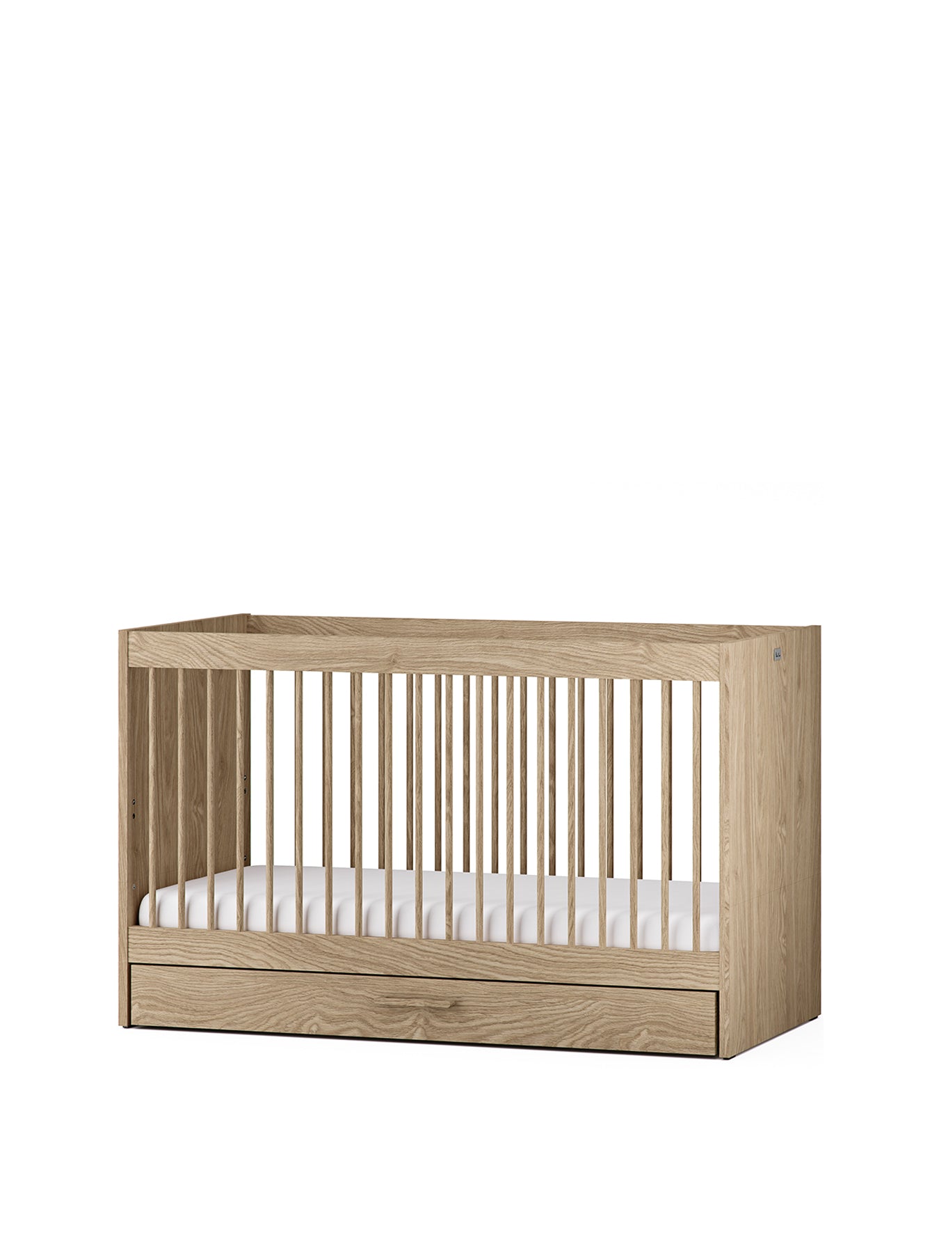 Geneva Cot Bed with Trundle Drawer Brown