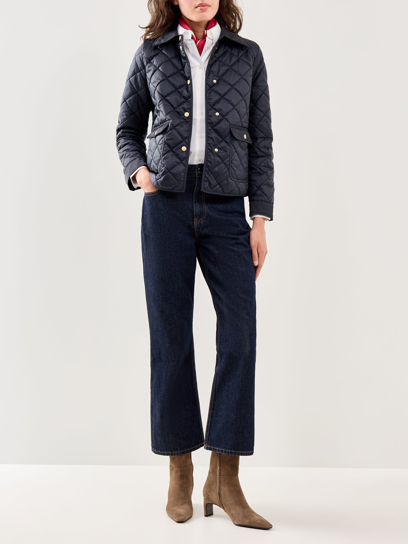 Asti Quilted Jacket Navy
