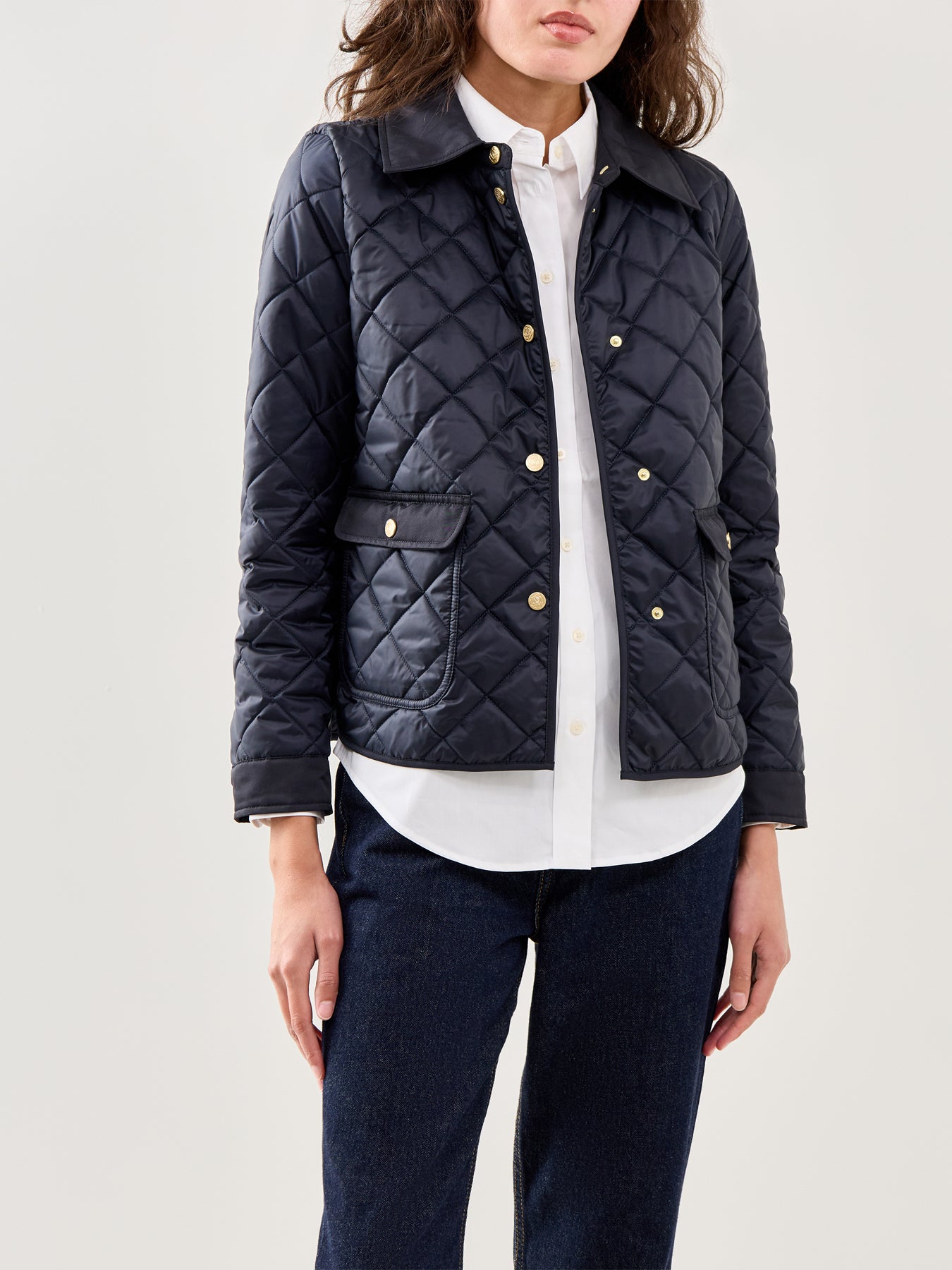 Asti Quilted Jacket Navy