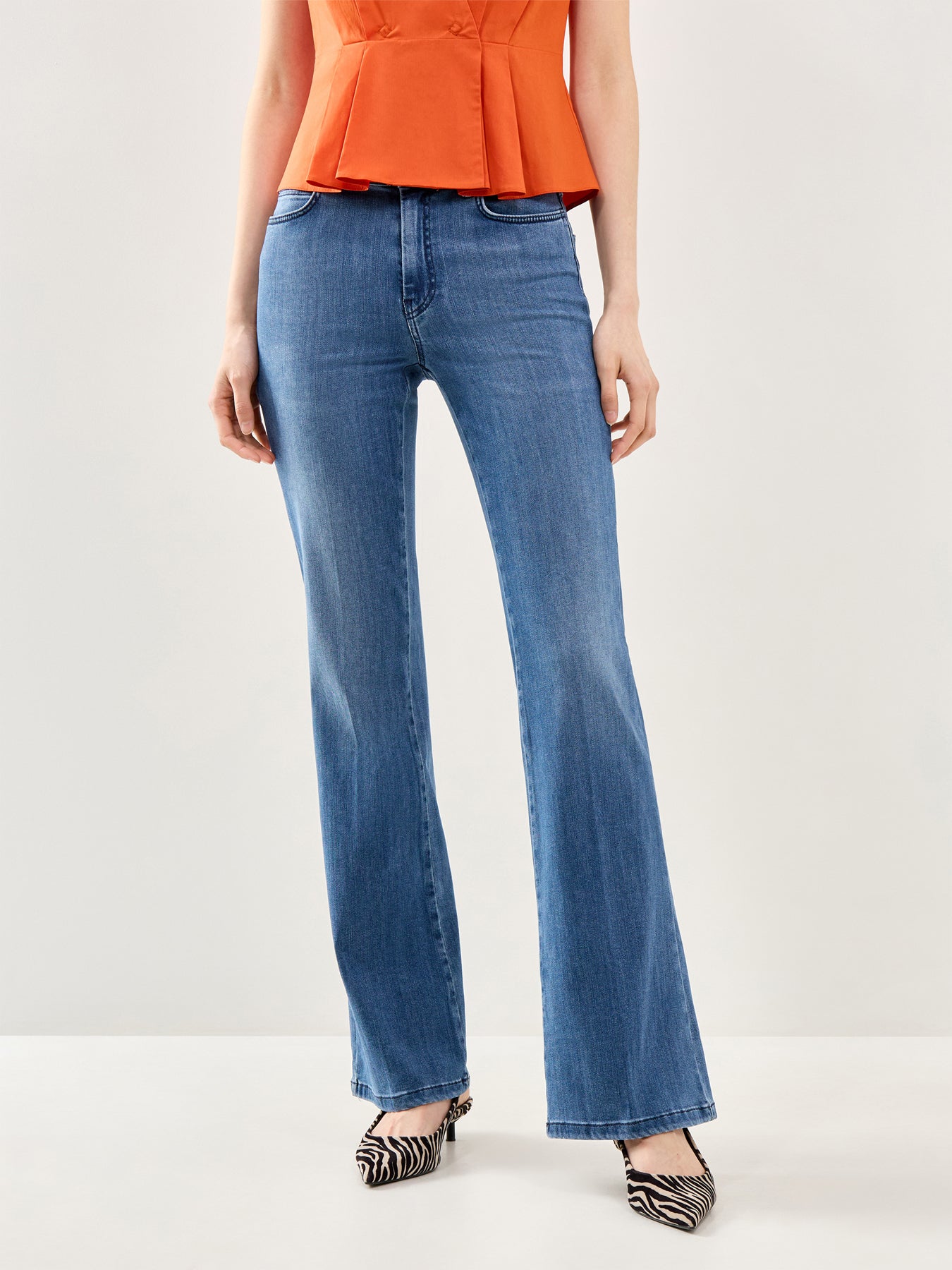 Denim Flared Jeans
