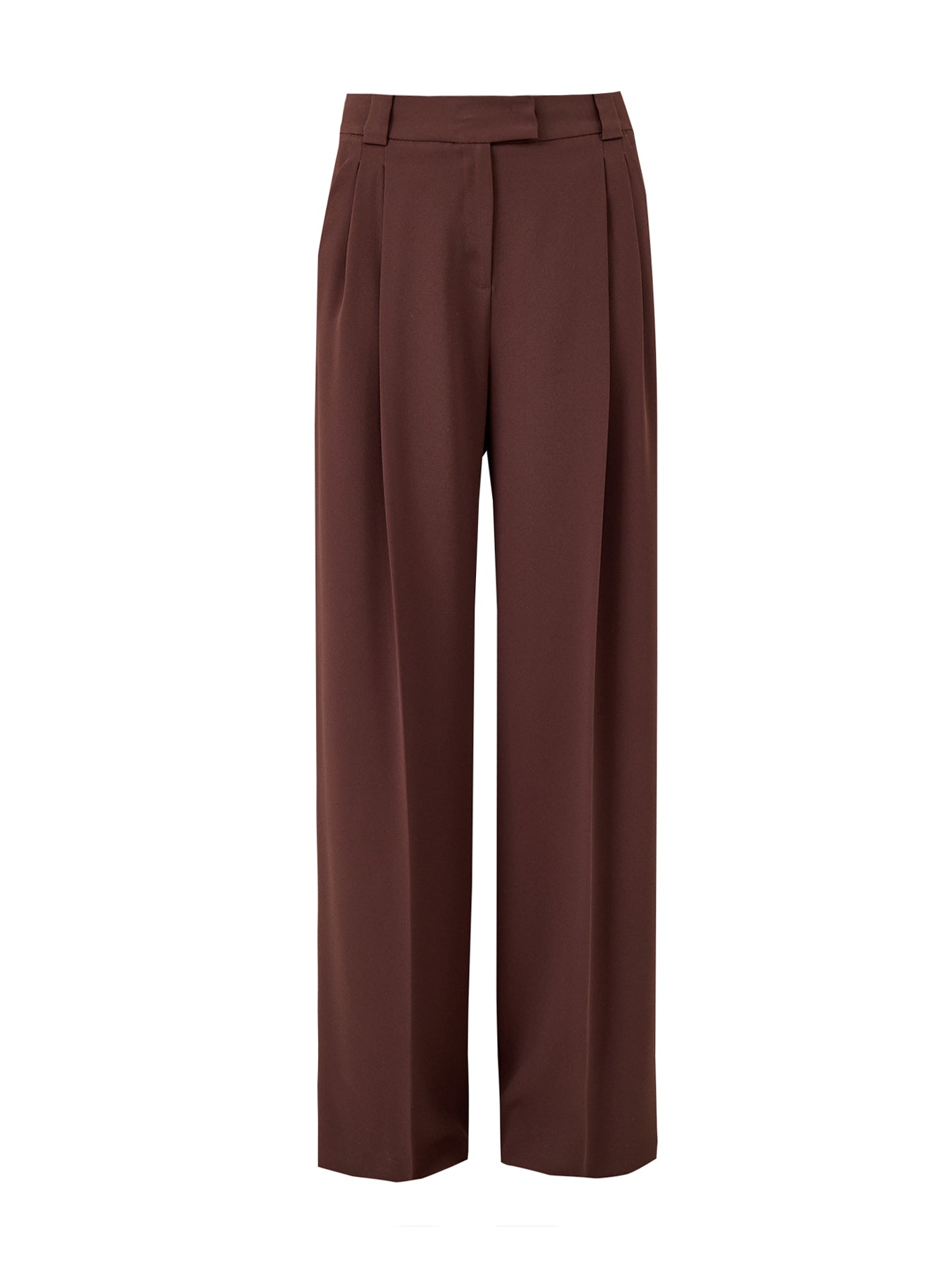 Airone Wide Leg Trousers Brown