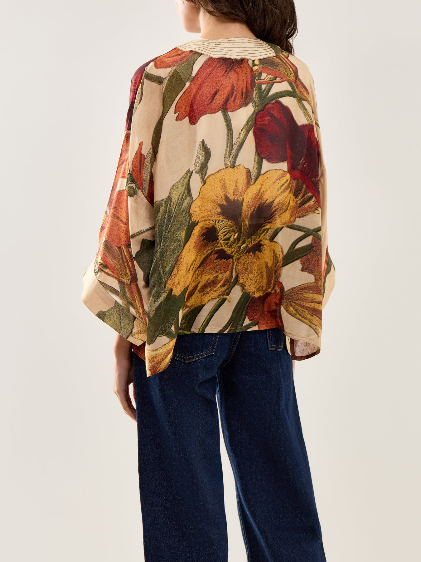 Nasturtium Short Kimono