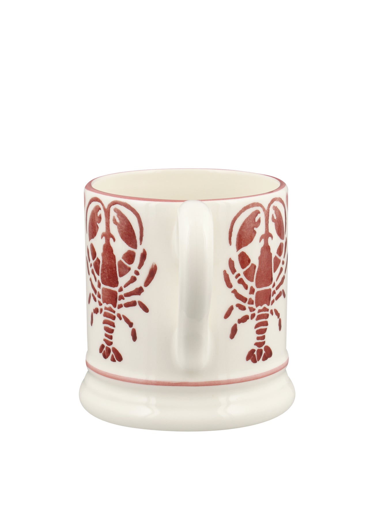 Lobster Half Pint Mug Pink