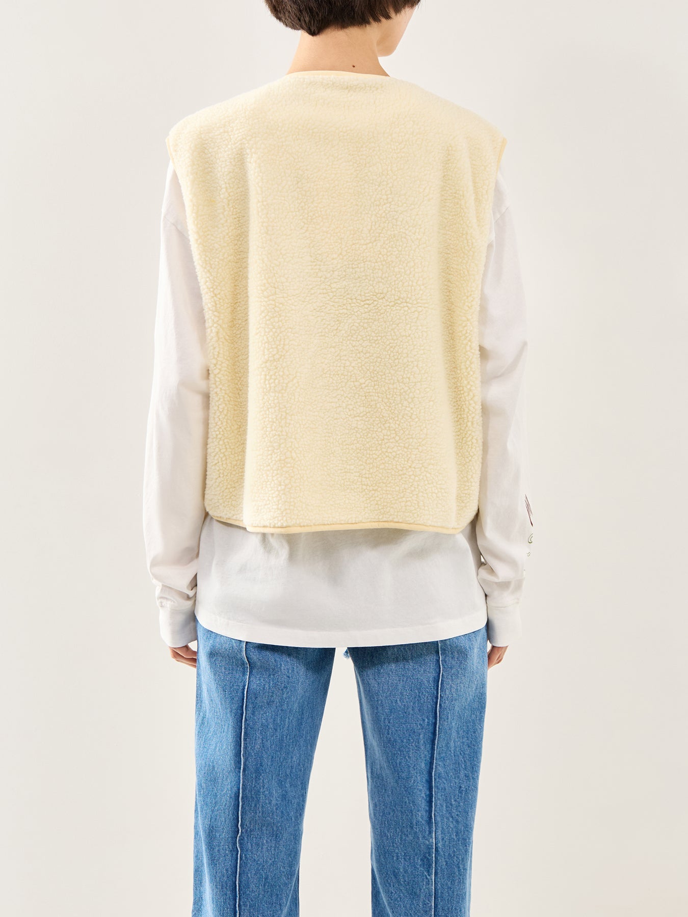 Hoktown Wool Gilet Cream