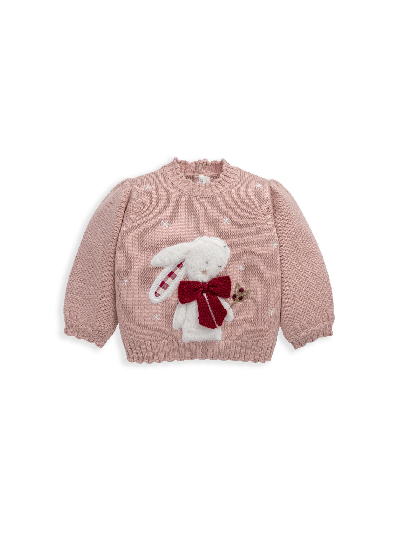 Pink Bunny Jumper Soft Pink