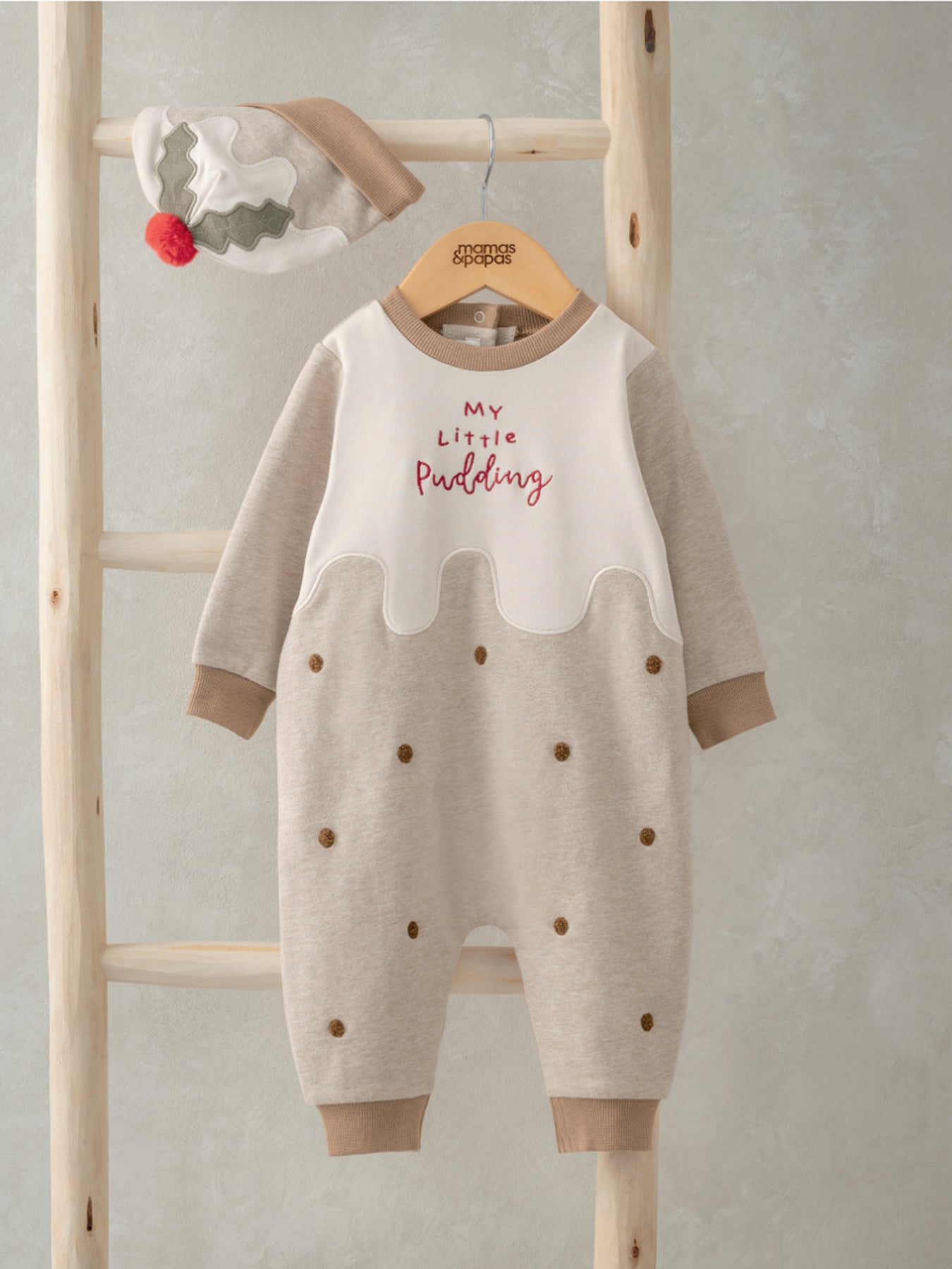 Little Pudding Romper and Hat Multi