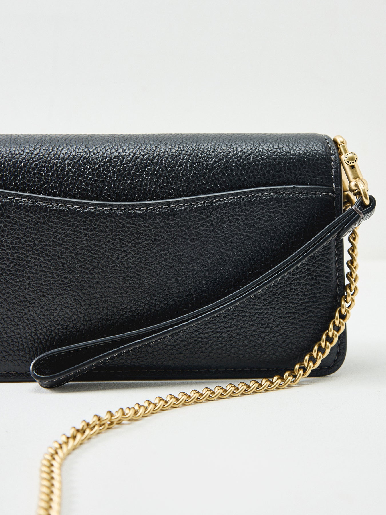Leather Tabby Shoulder Bag 19 Black