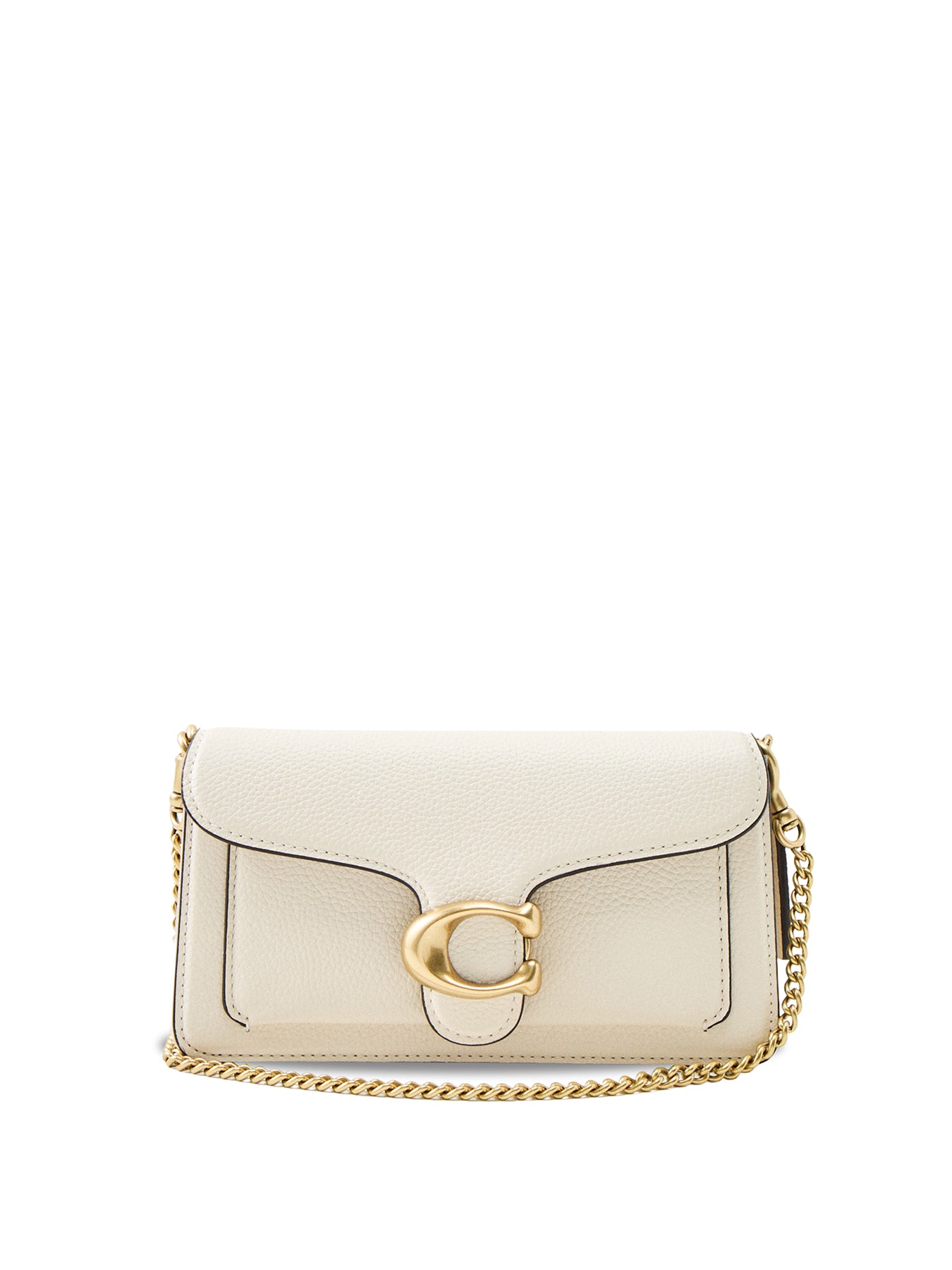 Leather Tabby Shoulder Bag 19 Chalk