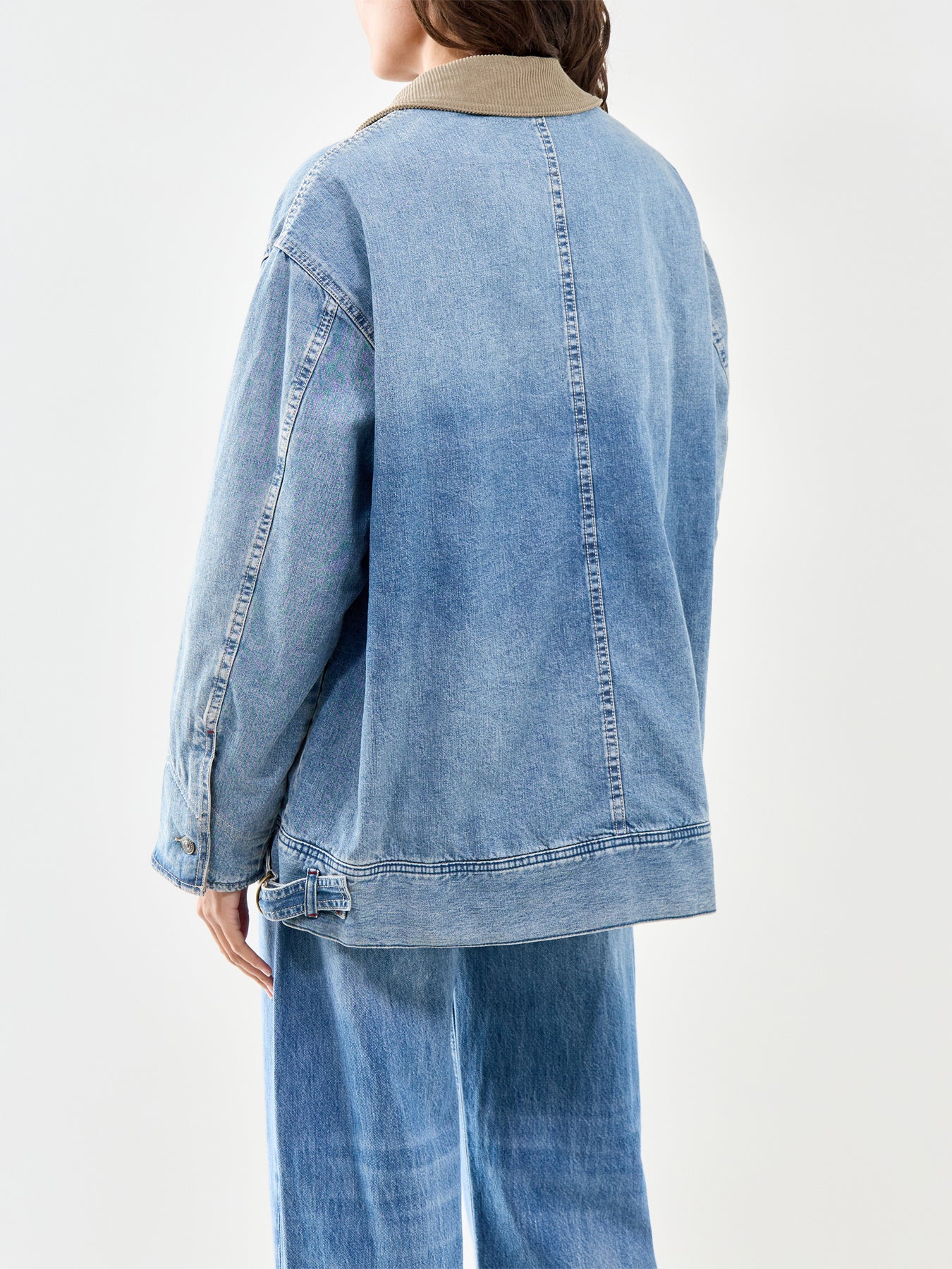 Sweet Talk Denim Barn Coat Blue
