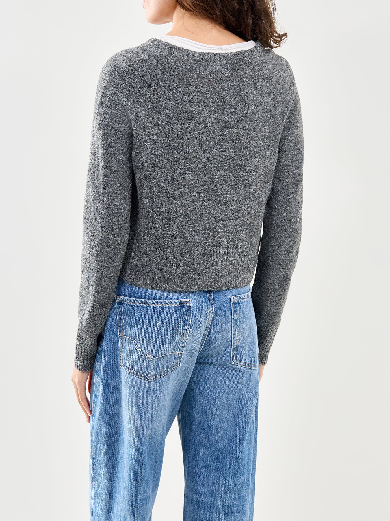 School Girl Cardigan Grey