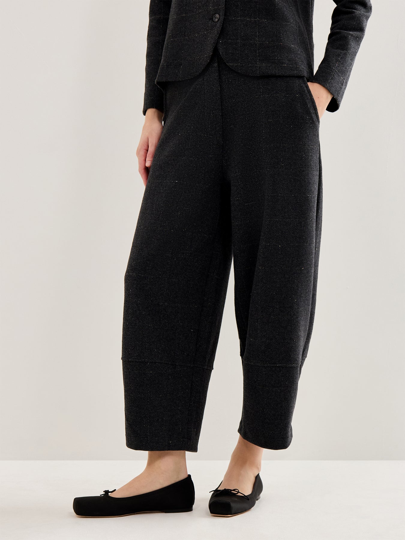 Herringbone Trousers Grey