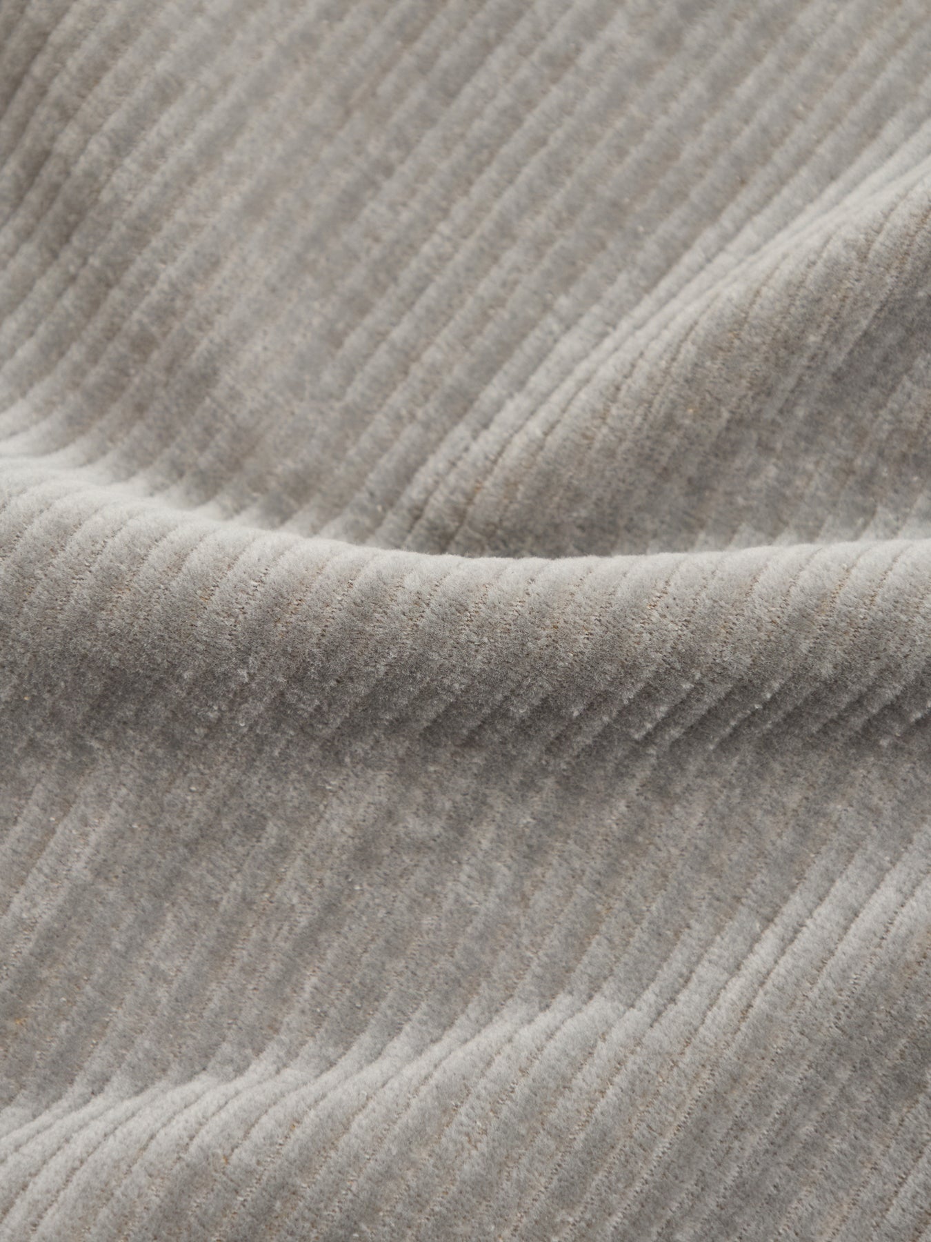 Jumbo Cord Wide Leg Trousers Light Grey