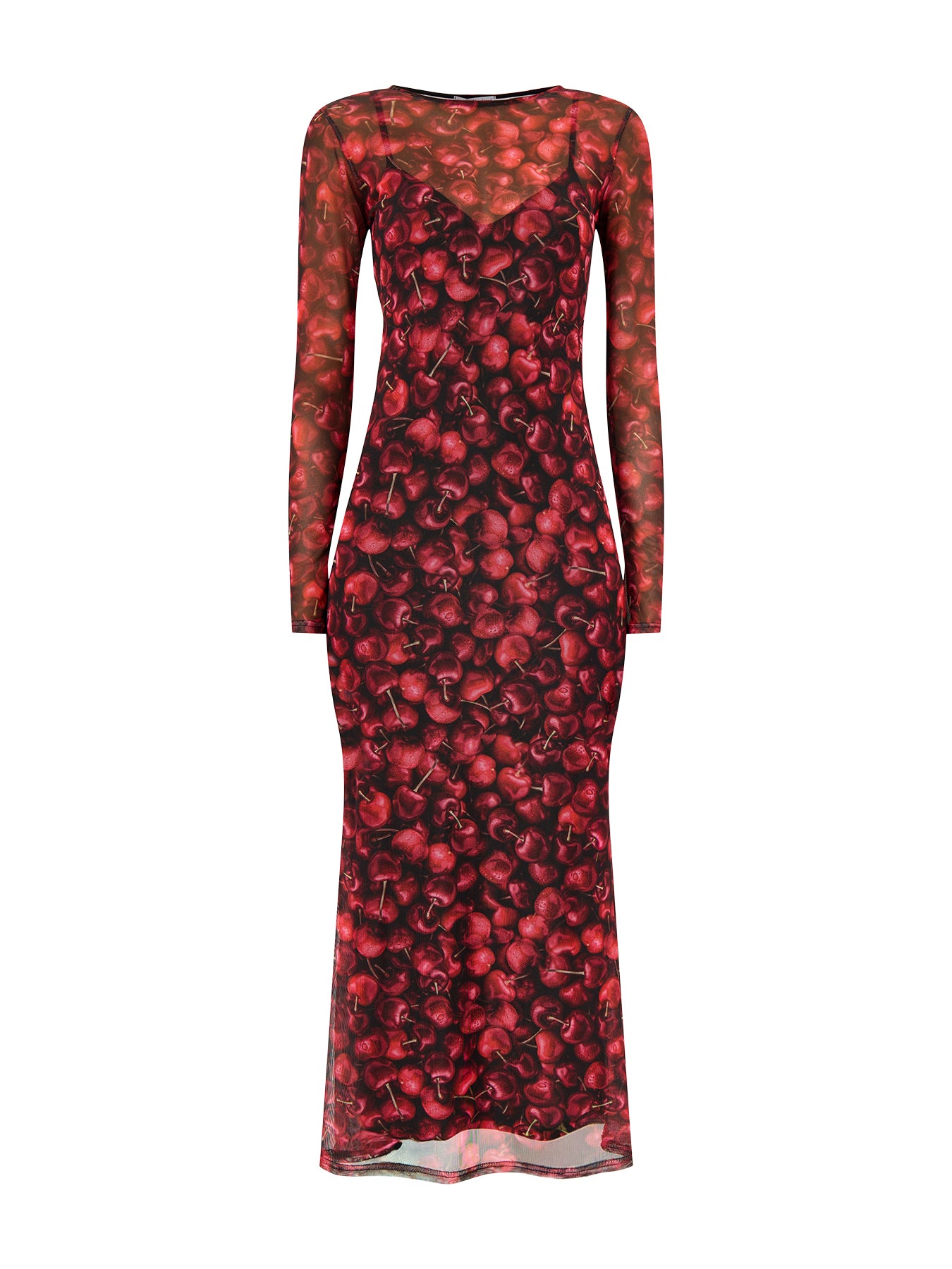 Cherry Mesh Soho Dress Red